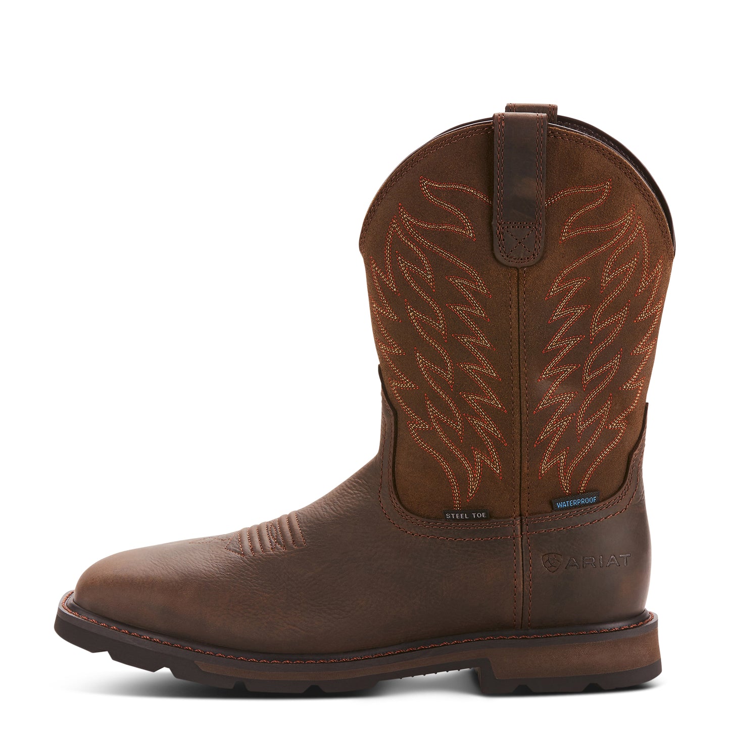 Ariat Men Groundbreaker Wide Square Toe Waterproof Steel Toe Work Boot 10024992