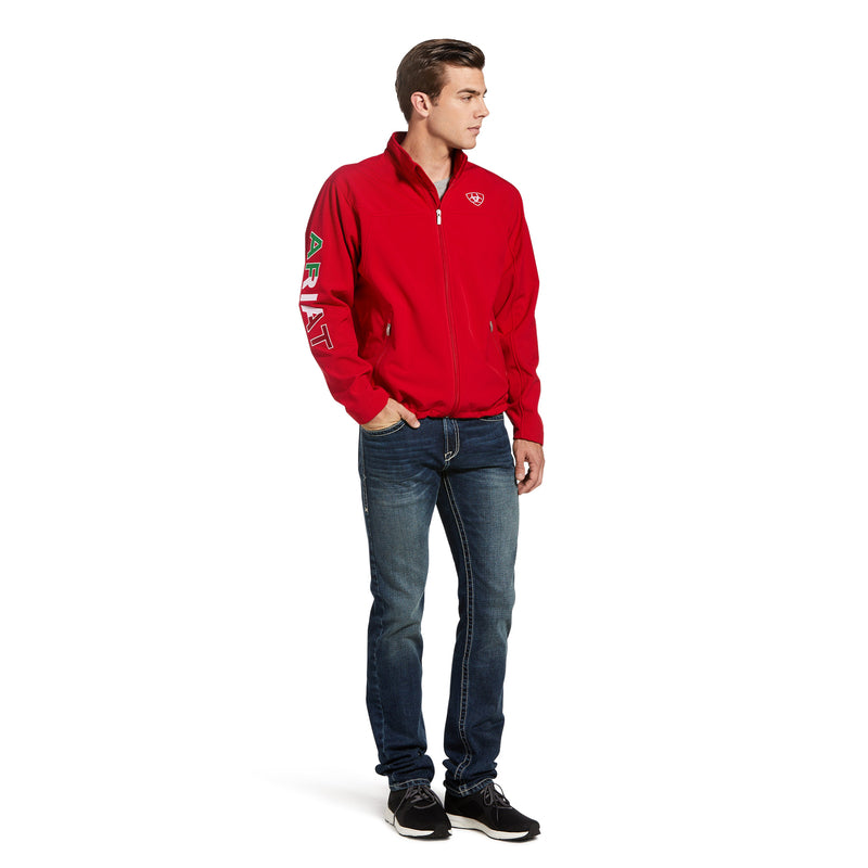 Ariat Men Red Softshell Mexico Jacket