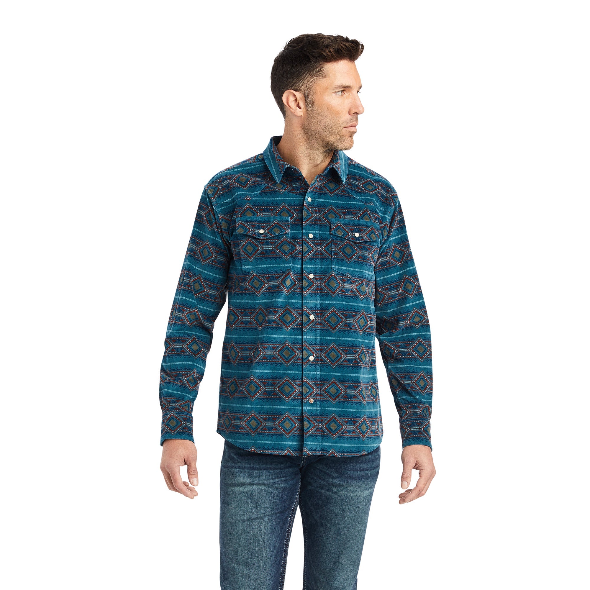 Ariat MN Sylvan Teal Shirt 10041778