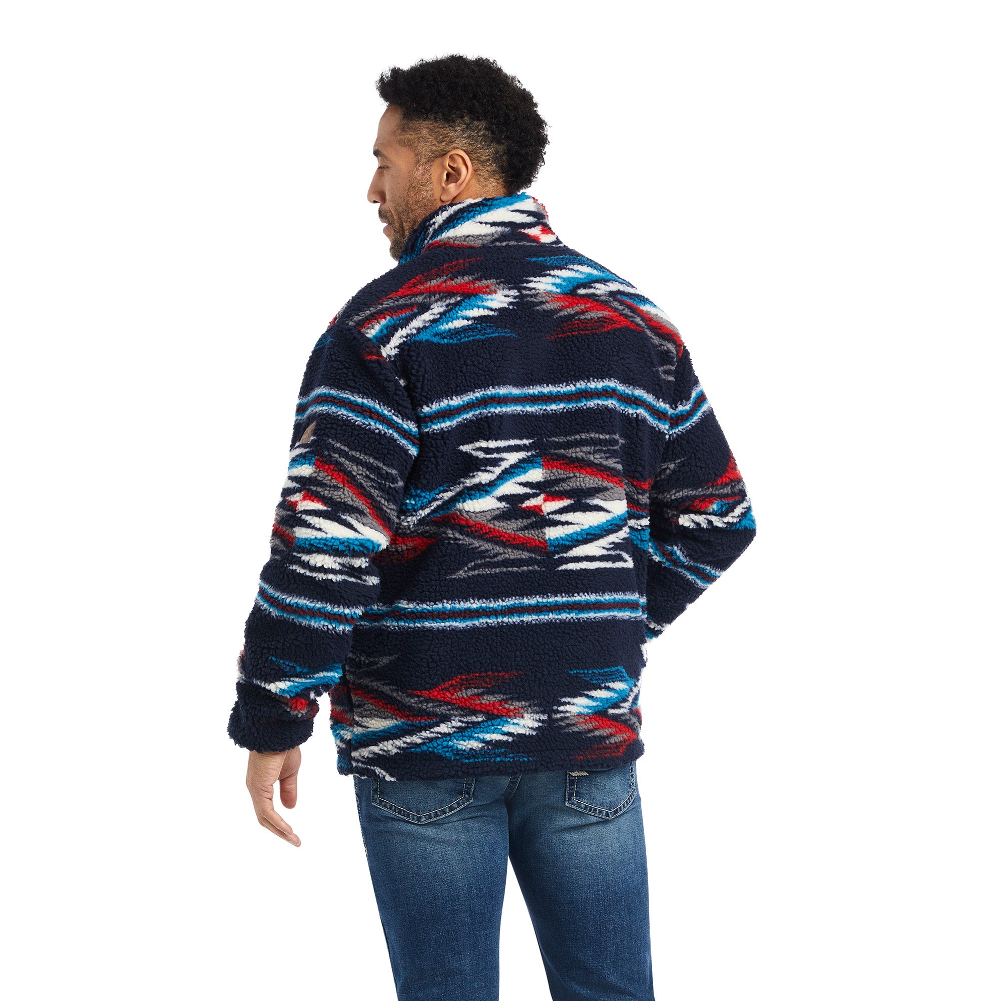 Ariat Men Fleece Chimayo New Mexico Navy 10042186 Jacket