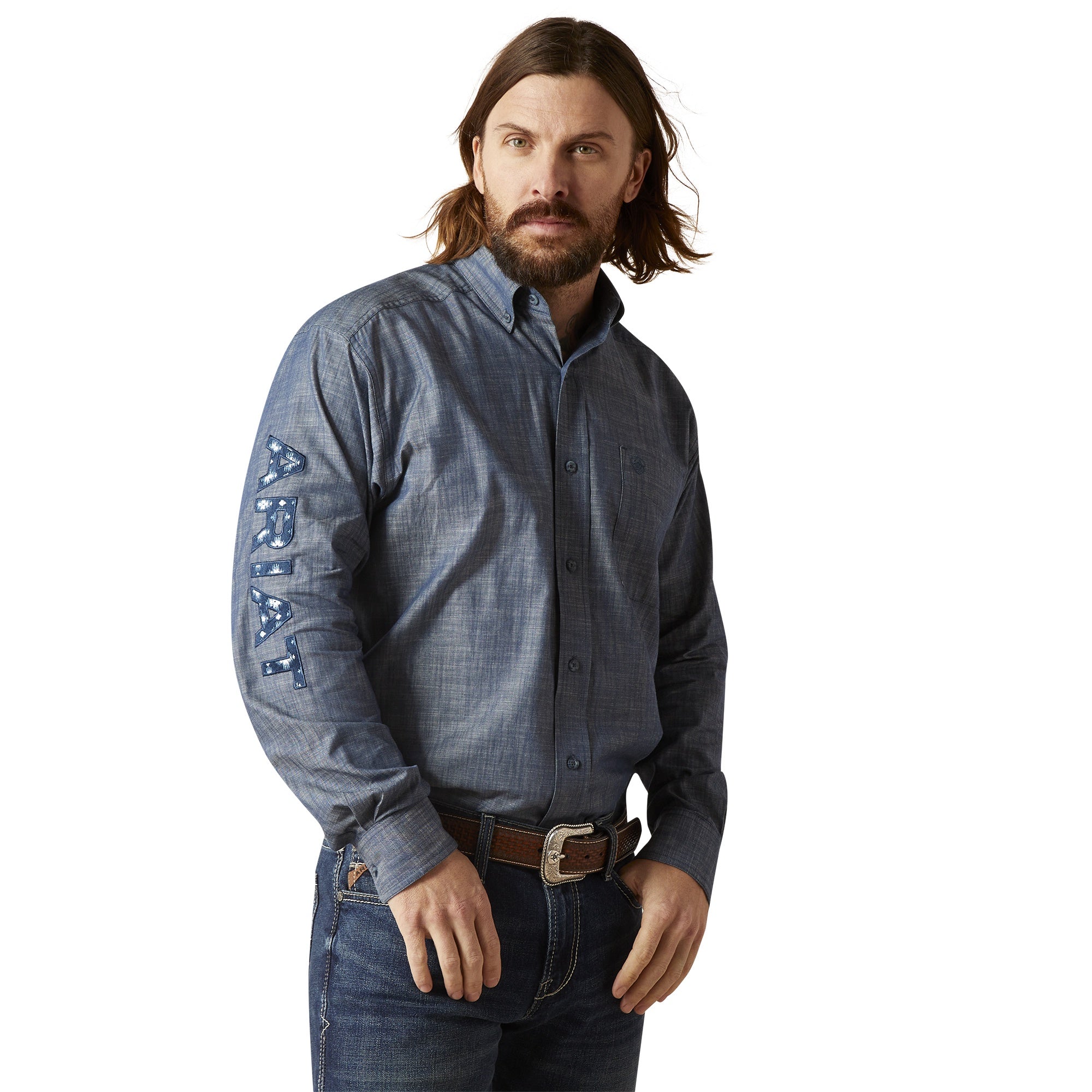 Ariat MN Blue Chambray Shirt 10046310