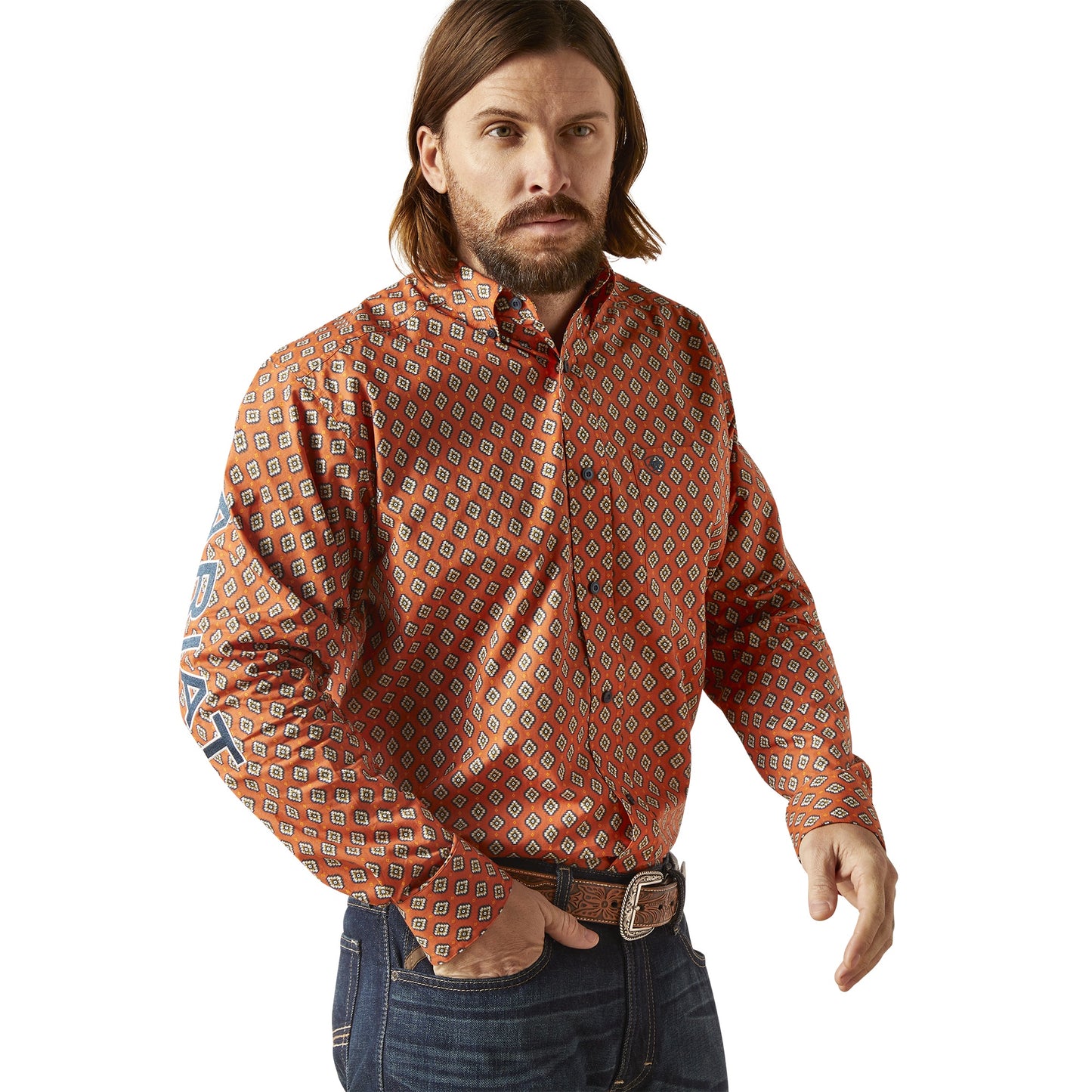 Ariat MN Orange Shirt 10046326