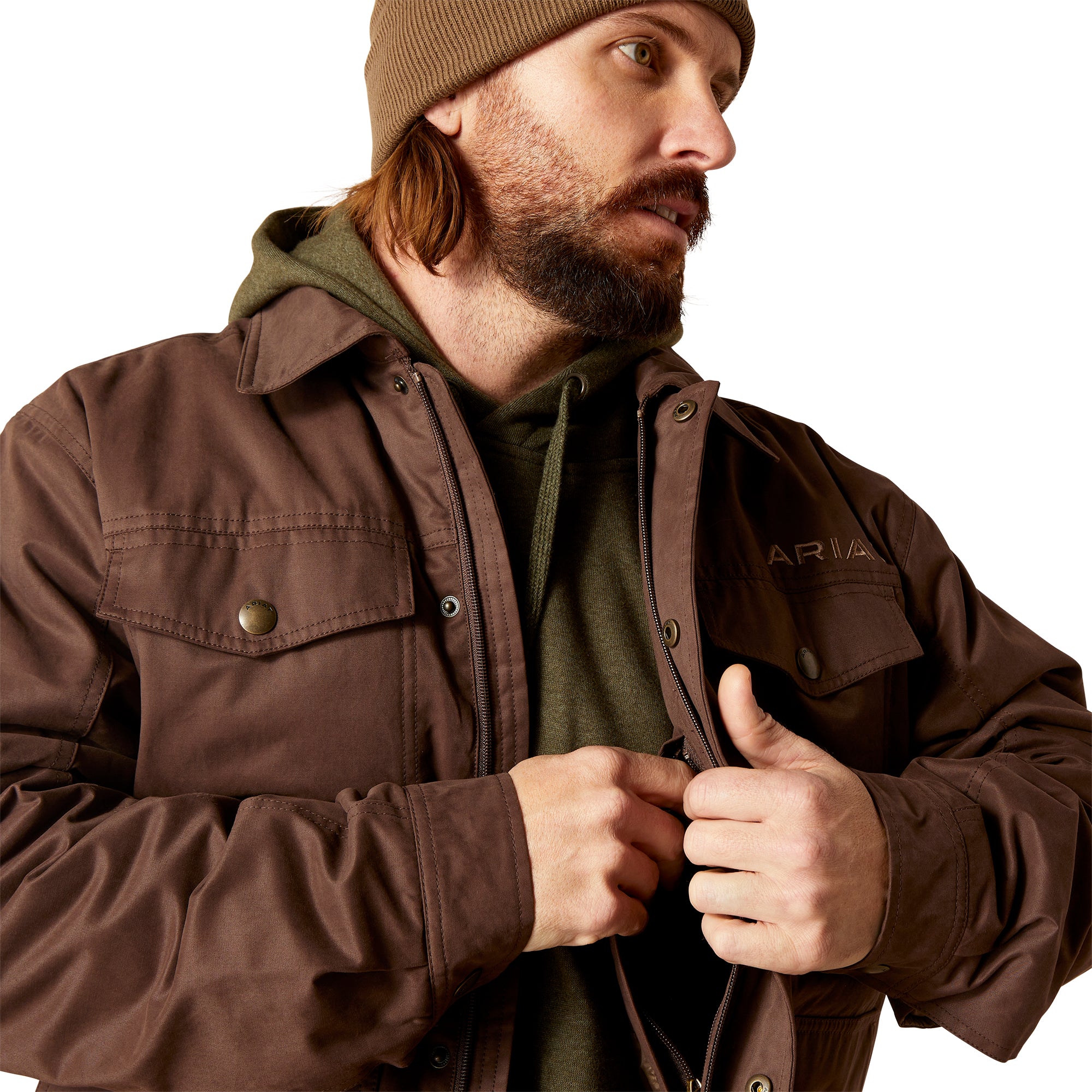 Ariat Men Bracken Grizzly 2.0 Canvas 10046385 Jacket