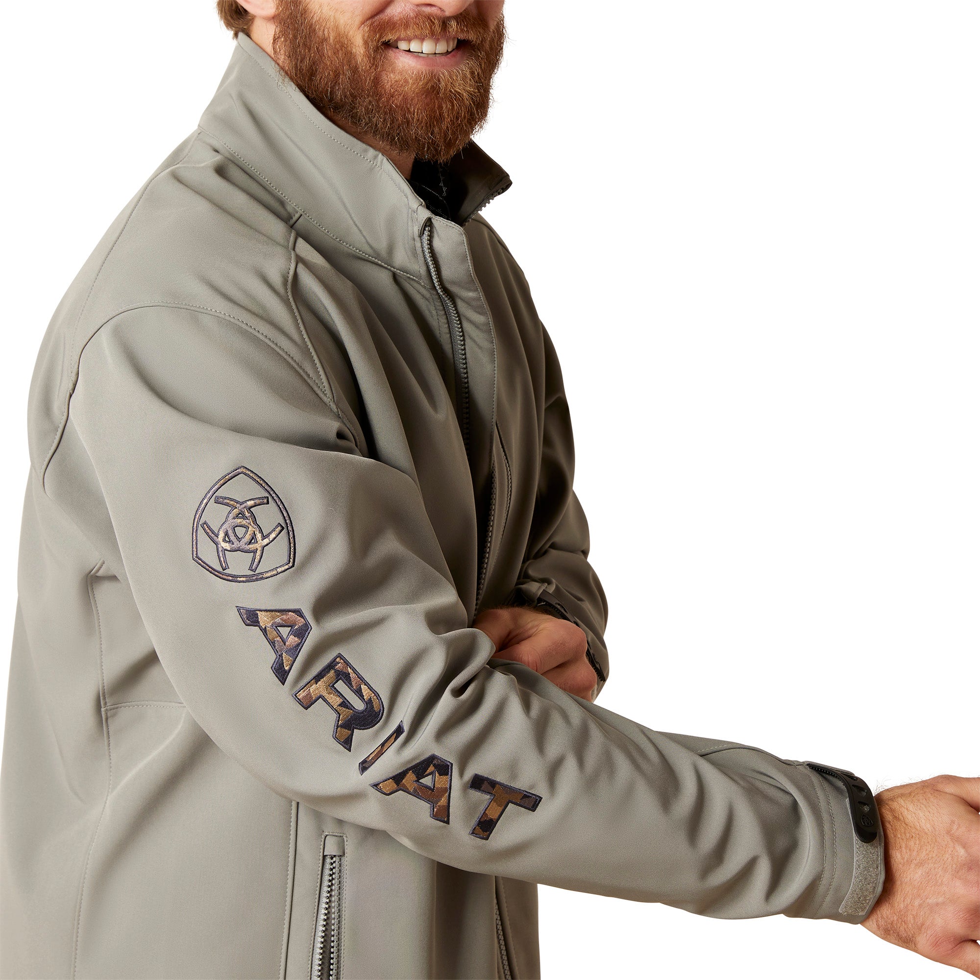 Ariat Men Logo 2.0 Jetty Grey Softshell 10046729 Jacket