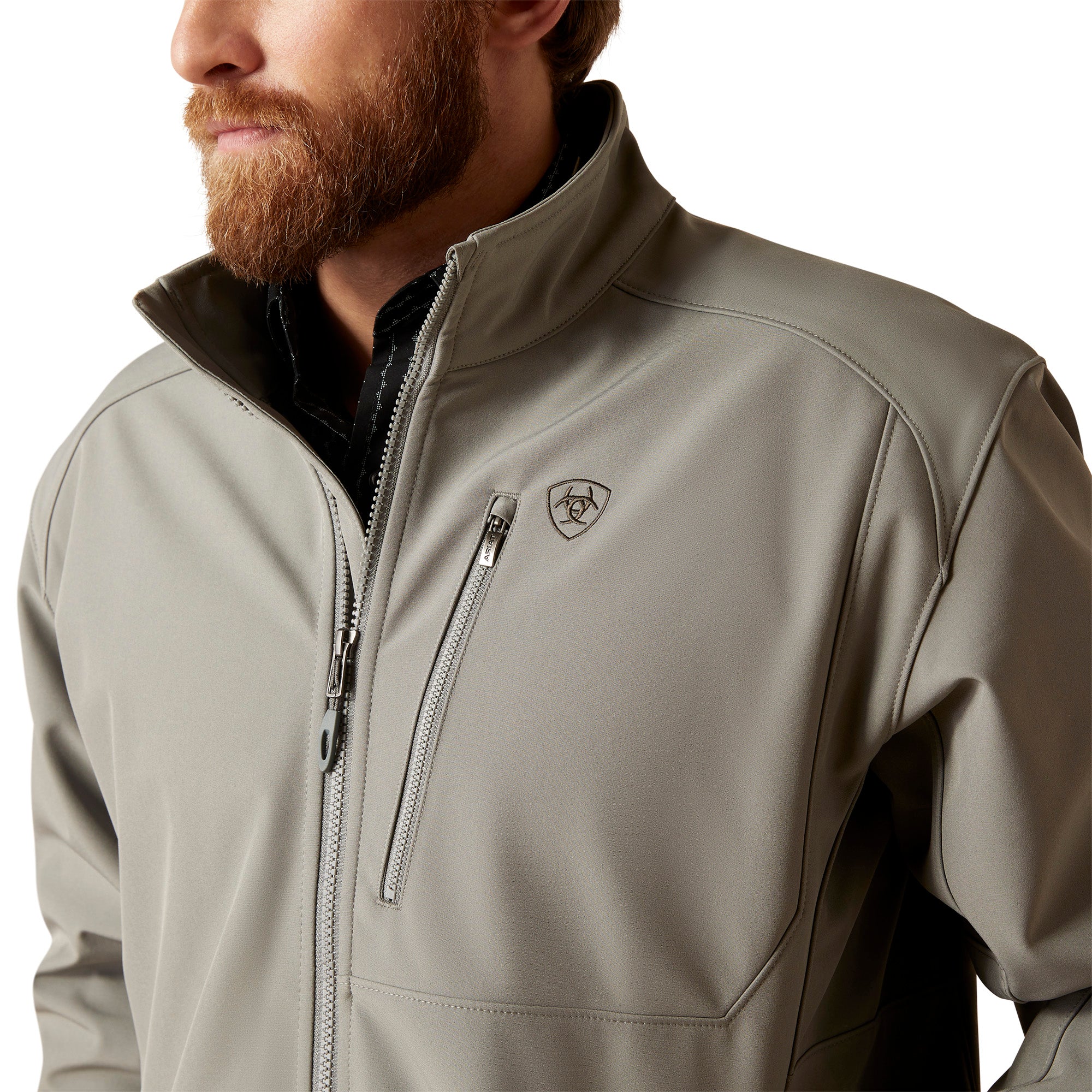 Ariat Men Logo 2.0 Jetty Grey Softshell 10046729 Jacket
