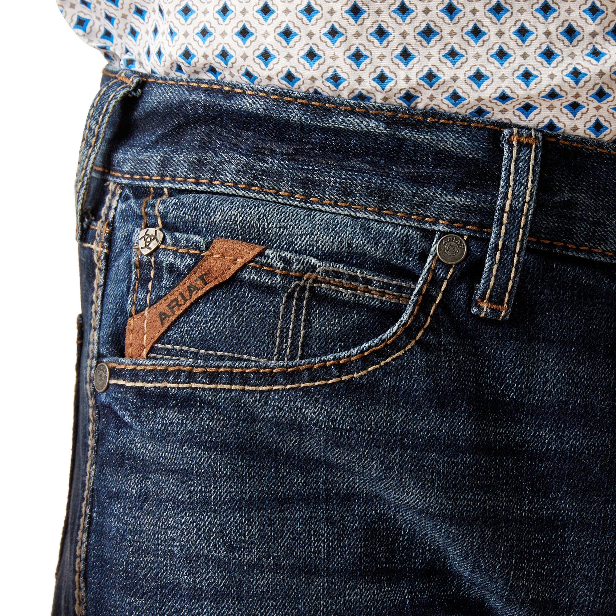 Ariat Men M8 Dark Wash Modern Stretch Art 10047313 Jeans