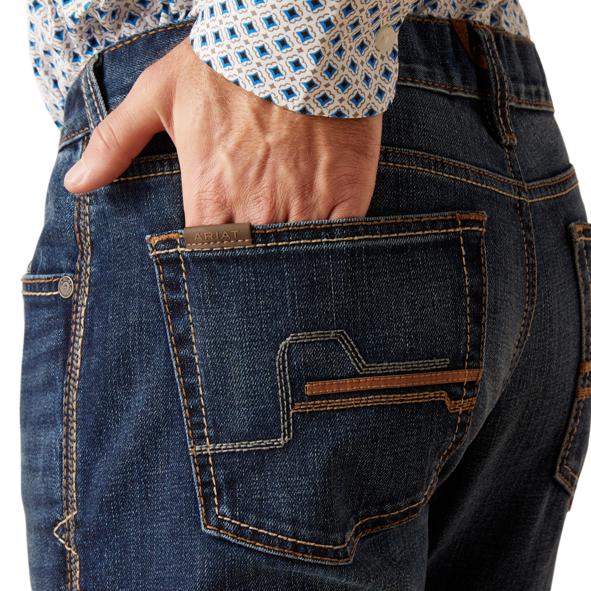 Ariat Men M8 Dark Wash Modern Stretch Art 10047313 Jeans