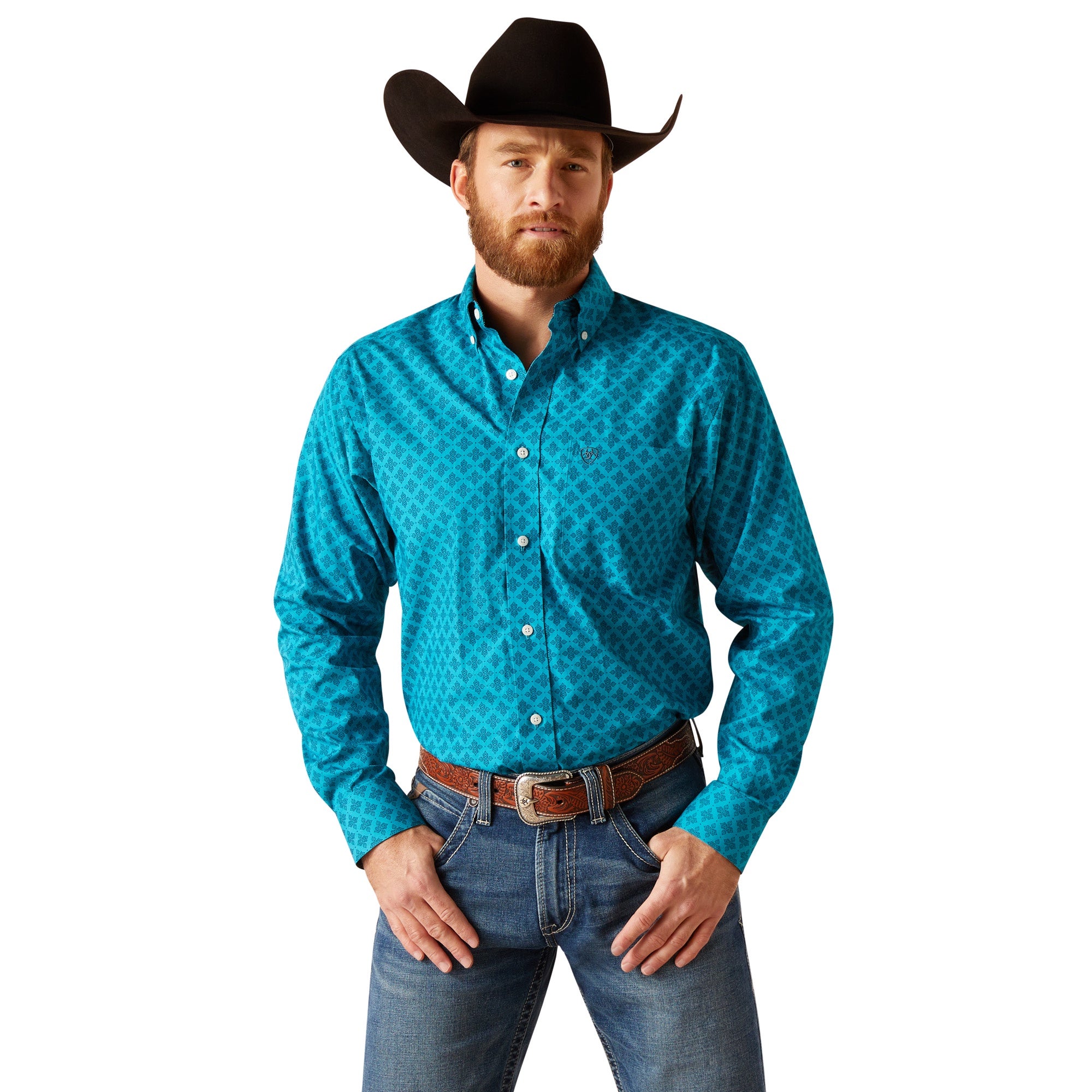 Ariat MN Enamel Blue Shirt 10047338