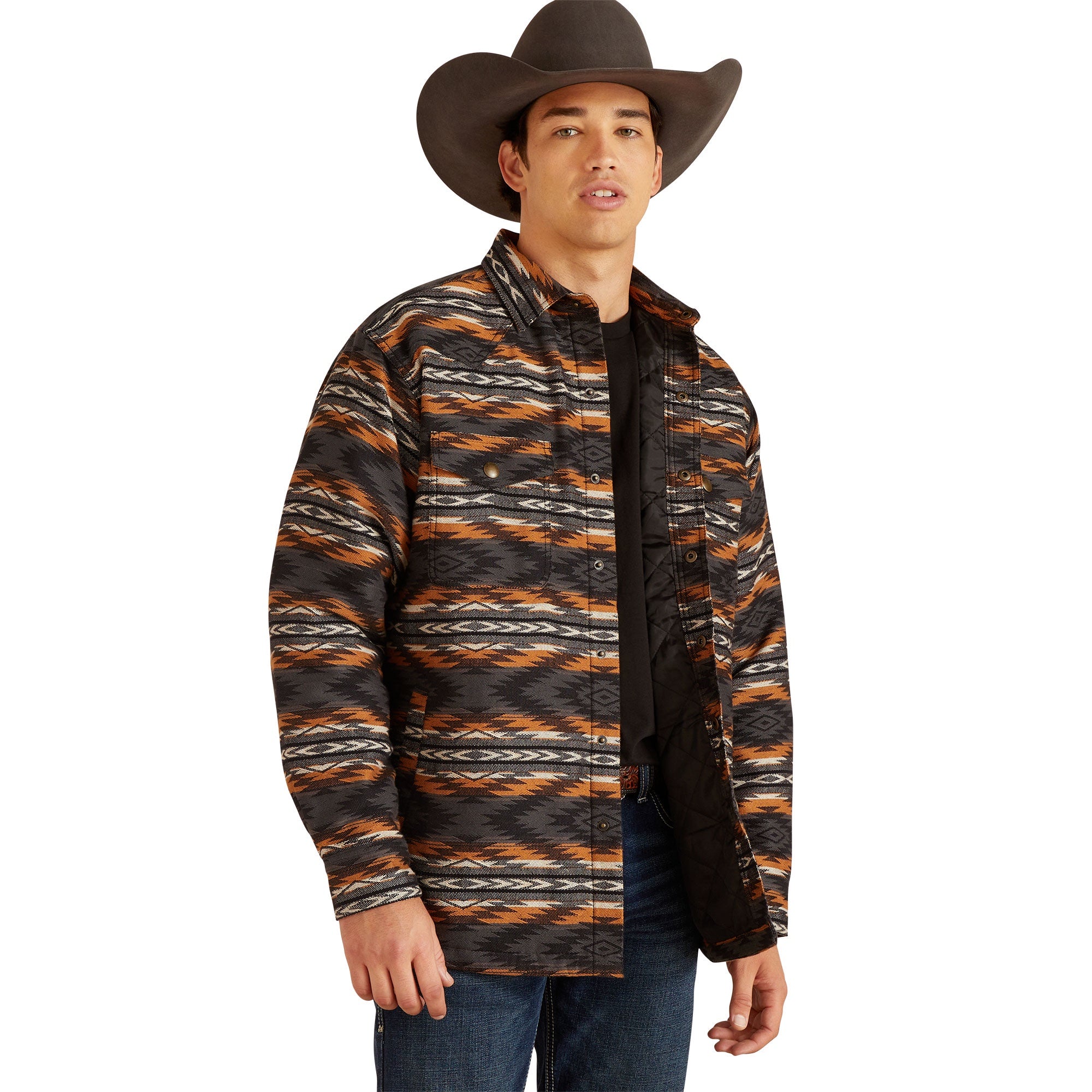 Ariat Men Brown Harcourt Sandshell Shirt 10047372 Jacket