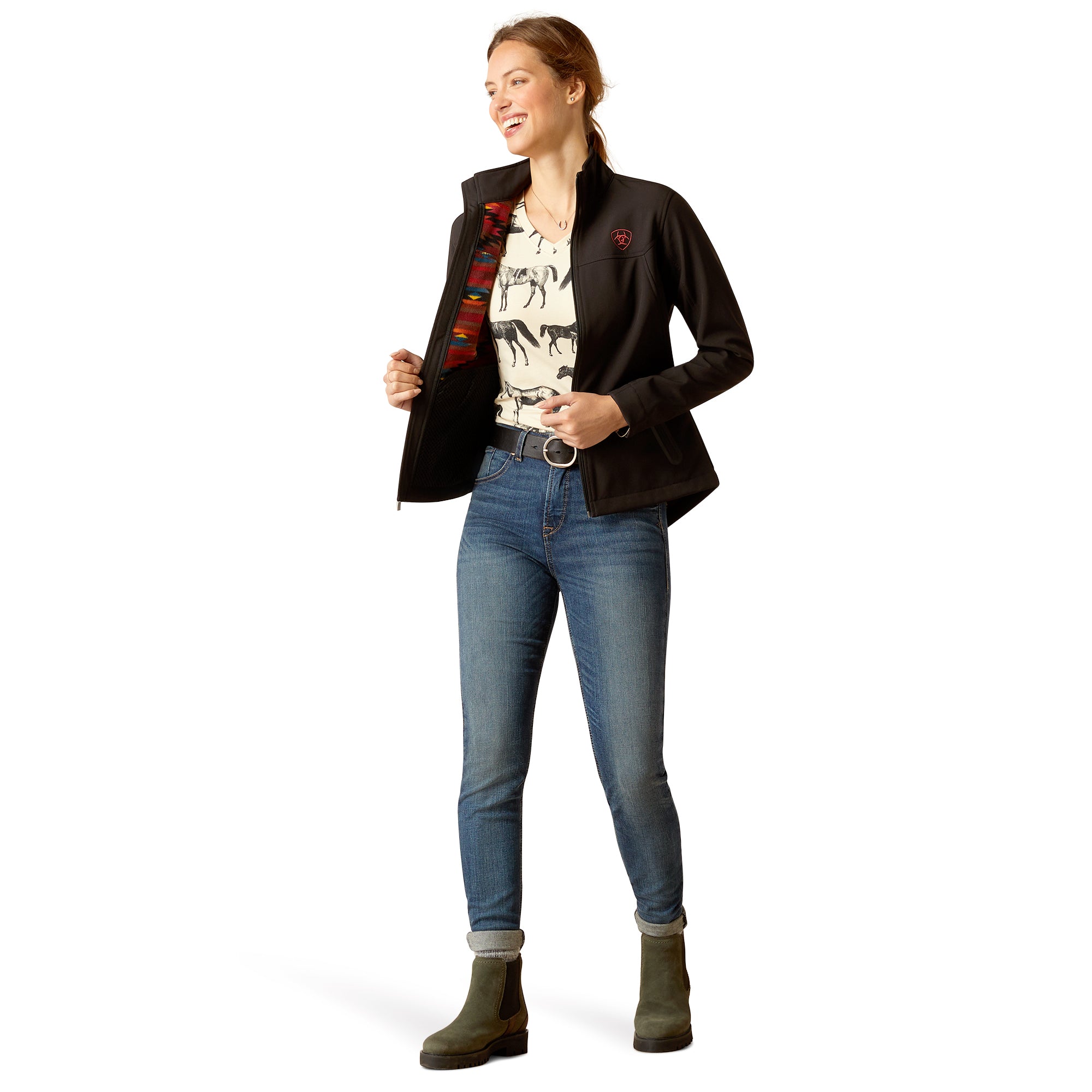 Ariat Women Black Softshell 10046686 Jacket