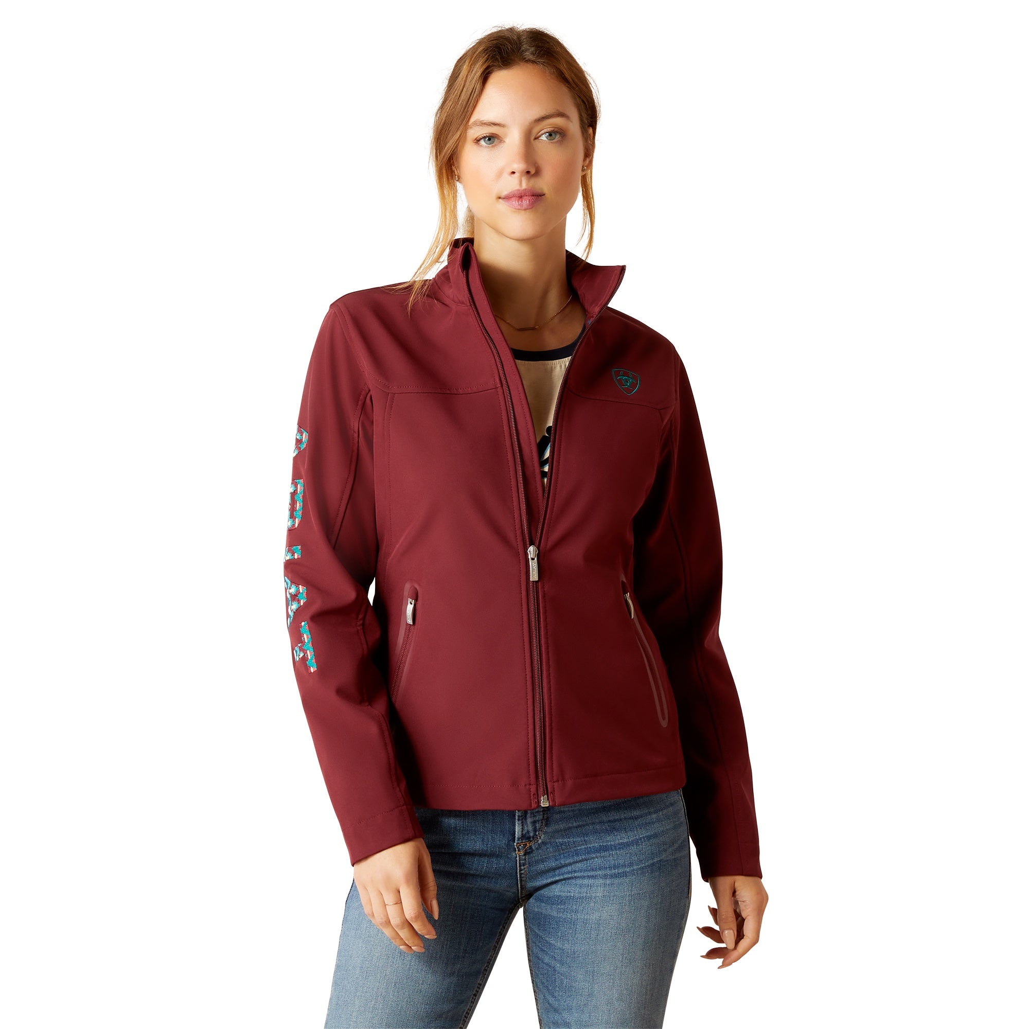 Ariat Women Softshell Tawny Port/Baja 10046690 Jacket