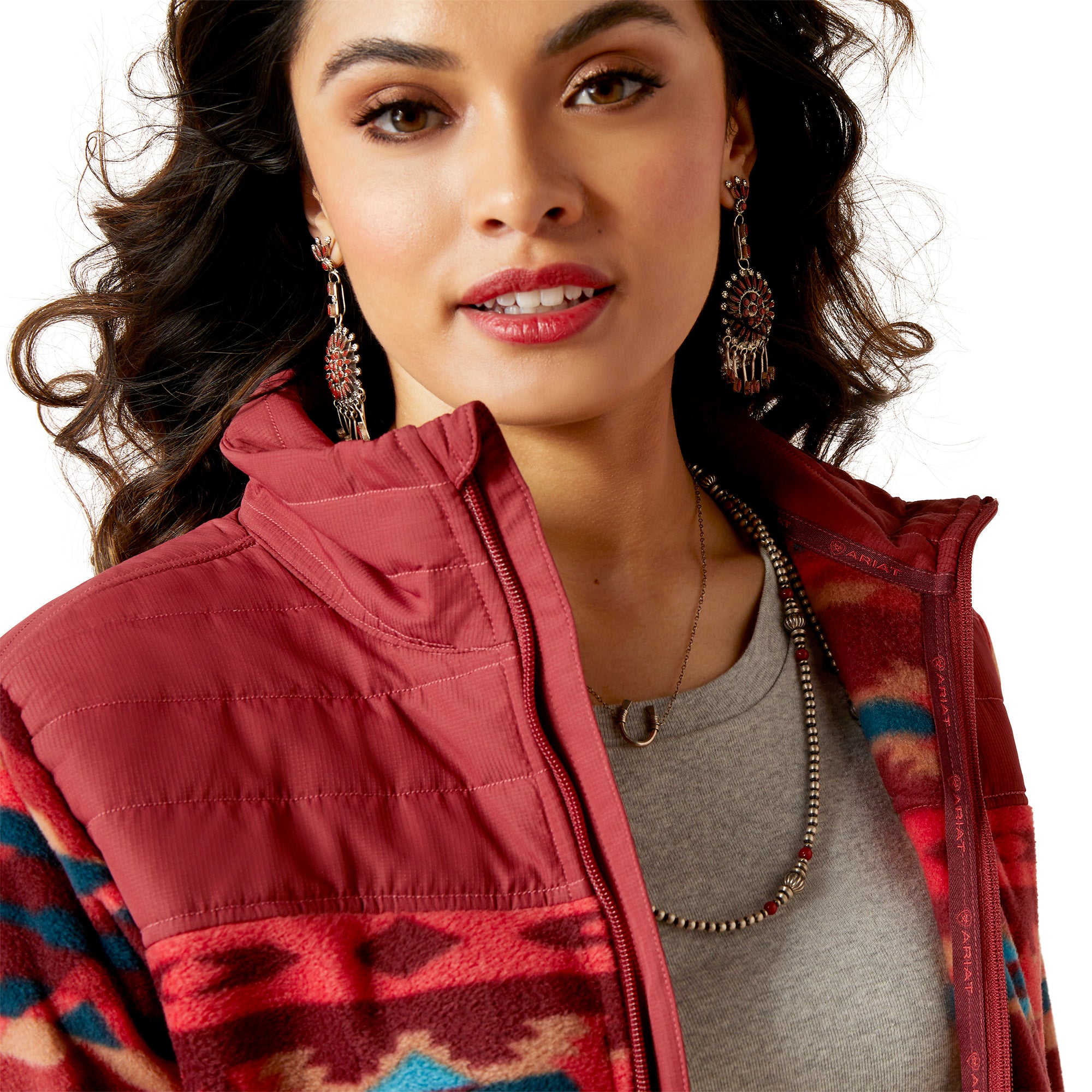 Ariat Women Prescott Fleece Campfire Print 10046038 Jacket