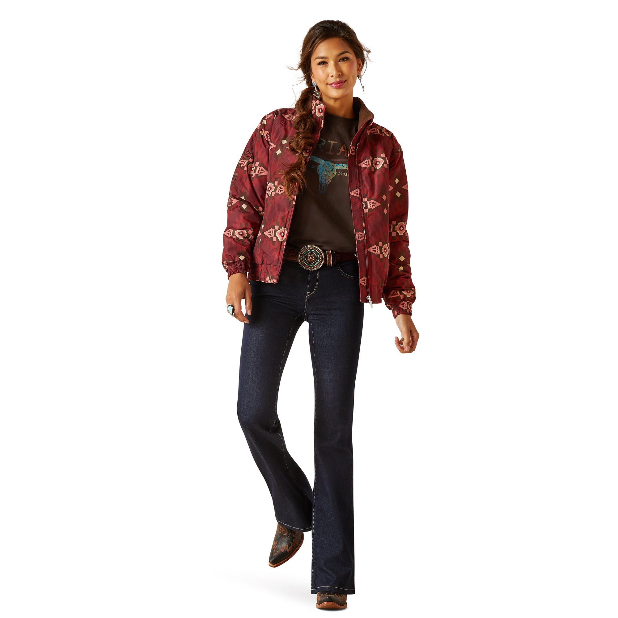 Ariat Women Chimayo Western Stable Alamo Print 10046428 Jacket