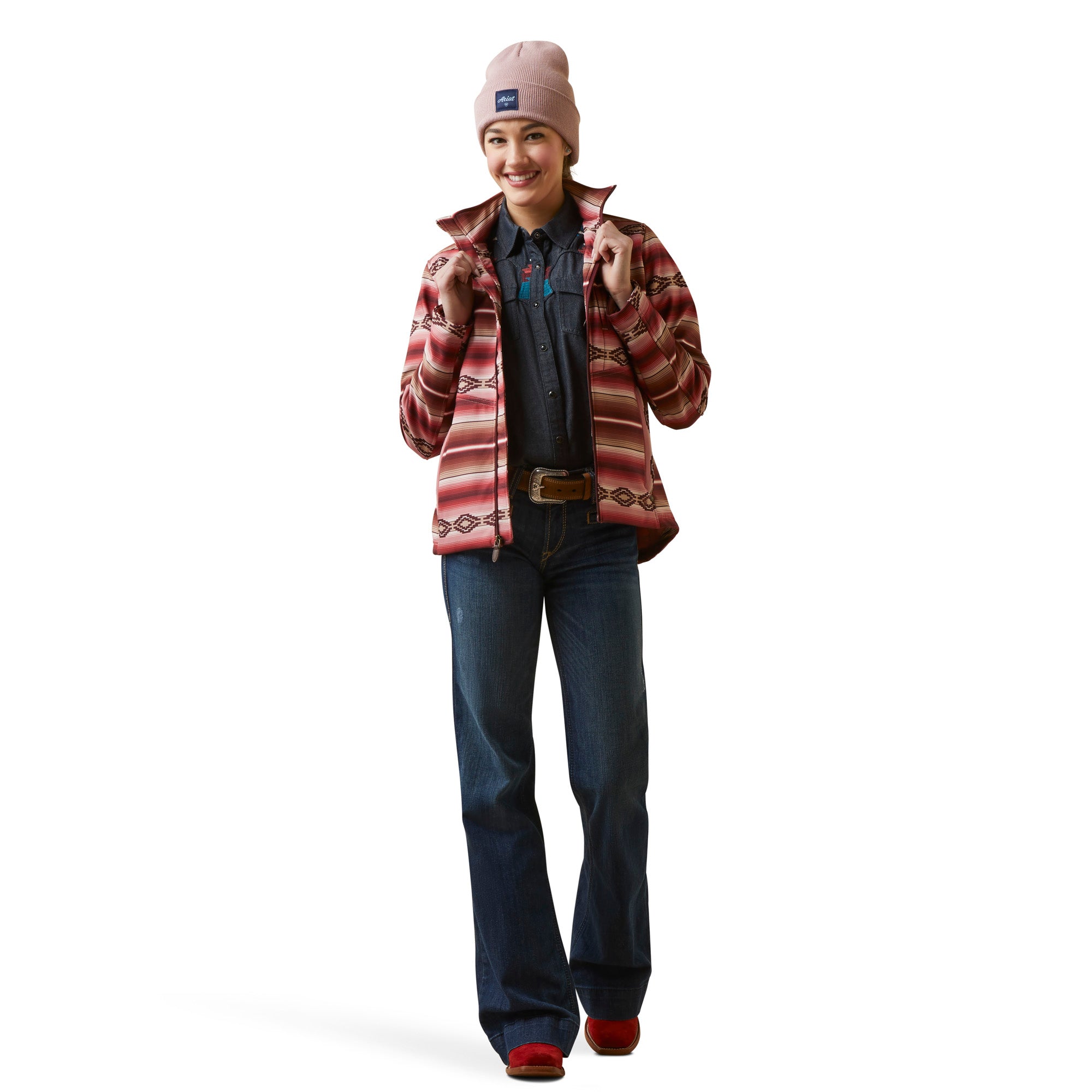 Ariat Women Softshell Blushing Serape 10046669 Jacket