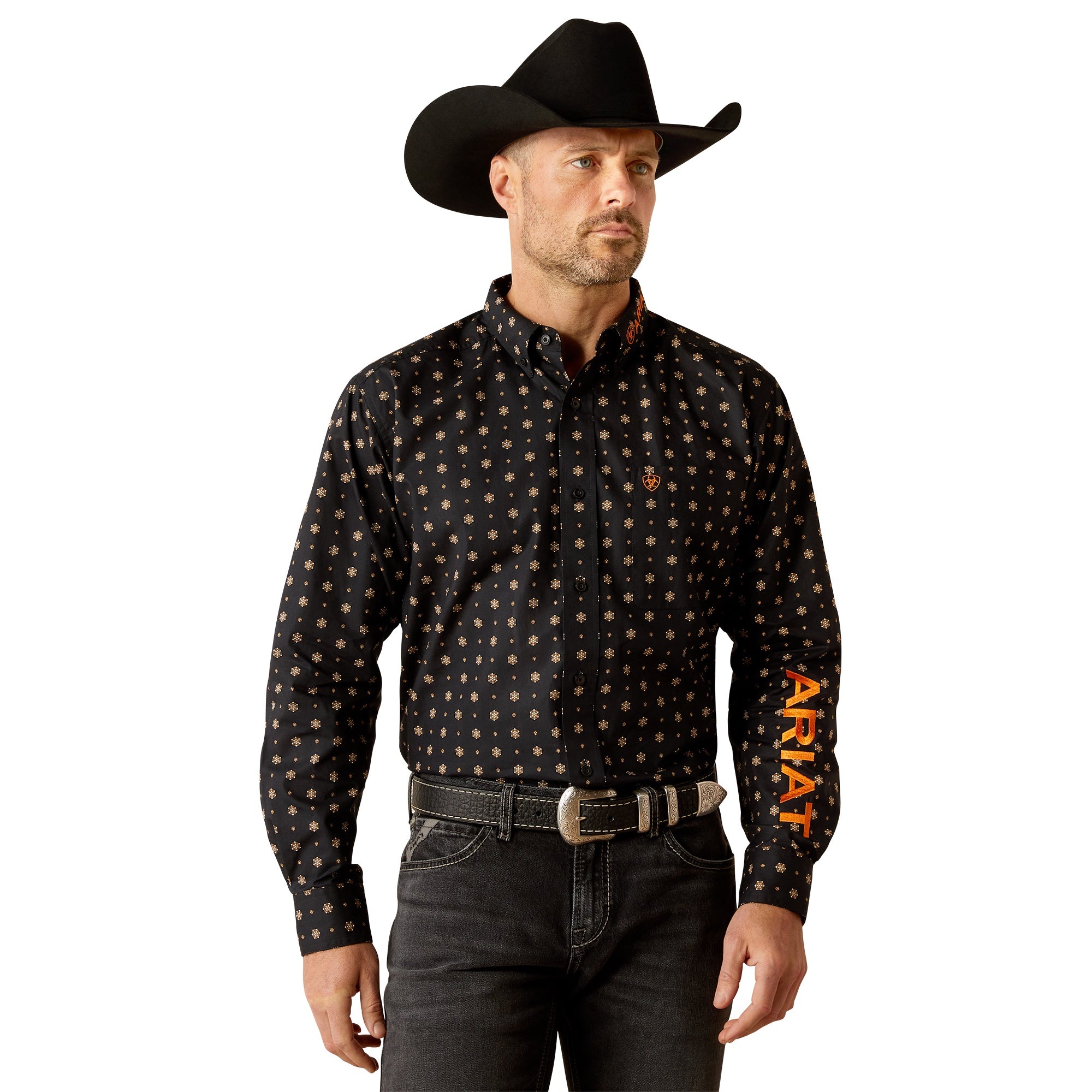 Ariat MN Team Kelvin Black/Dark Grey Shirt 10051988