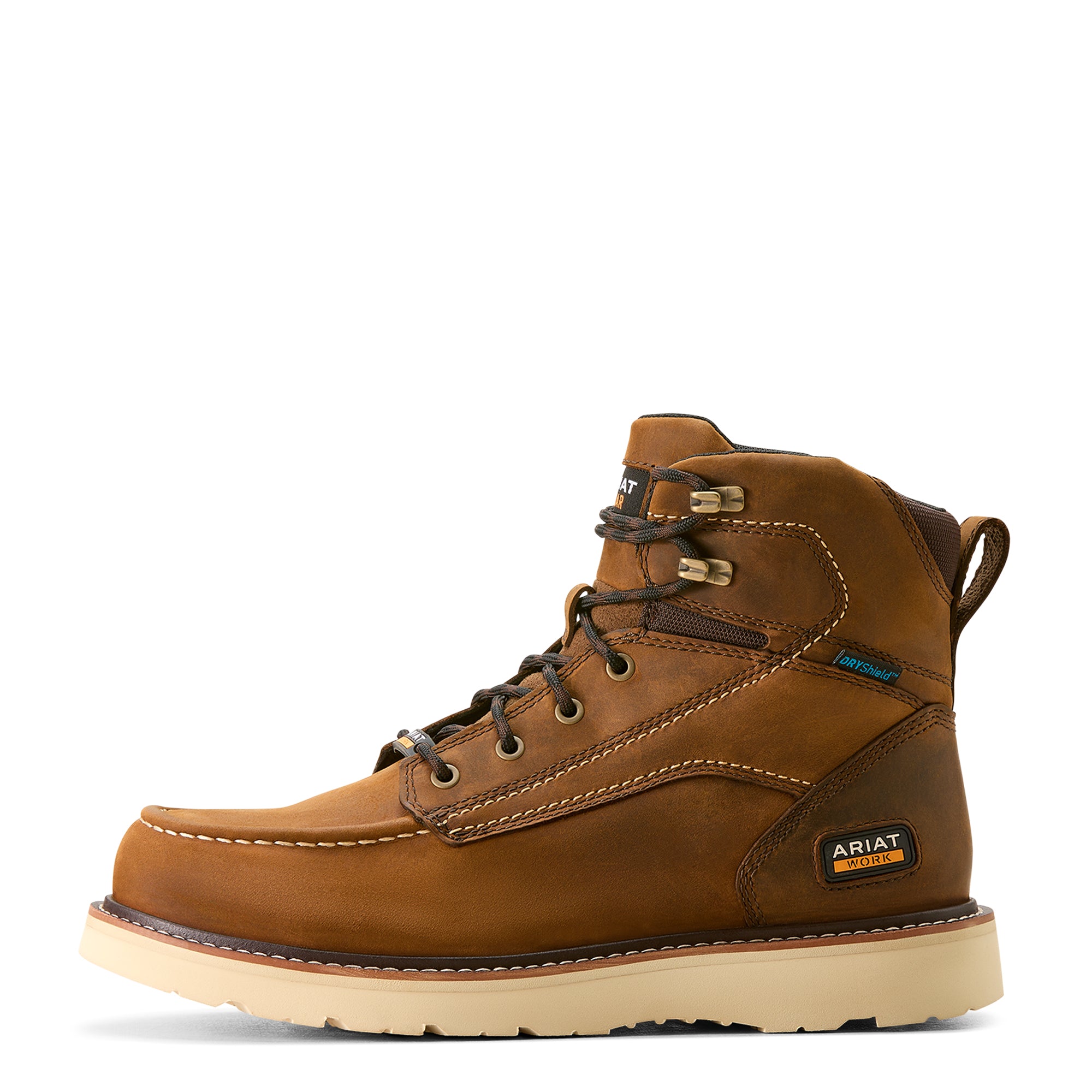 Ariat MN Rebar Wedge Moc Toe 6" Waterproof Work Shoe 10053614