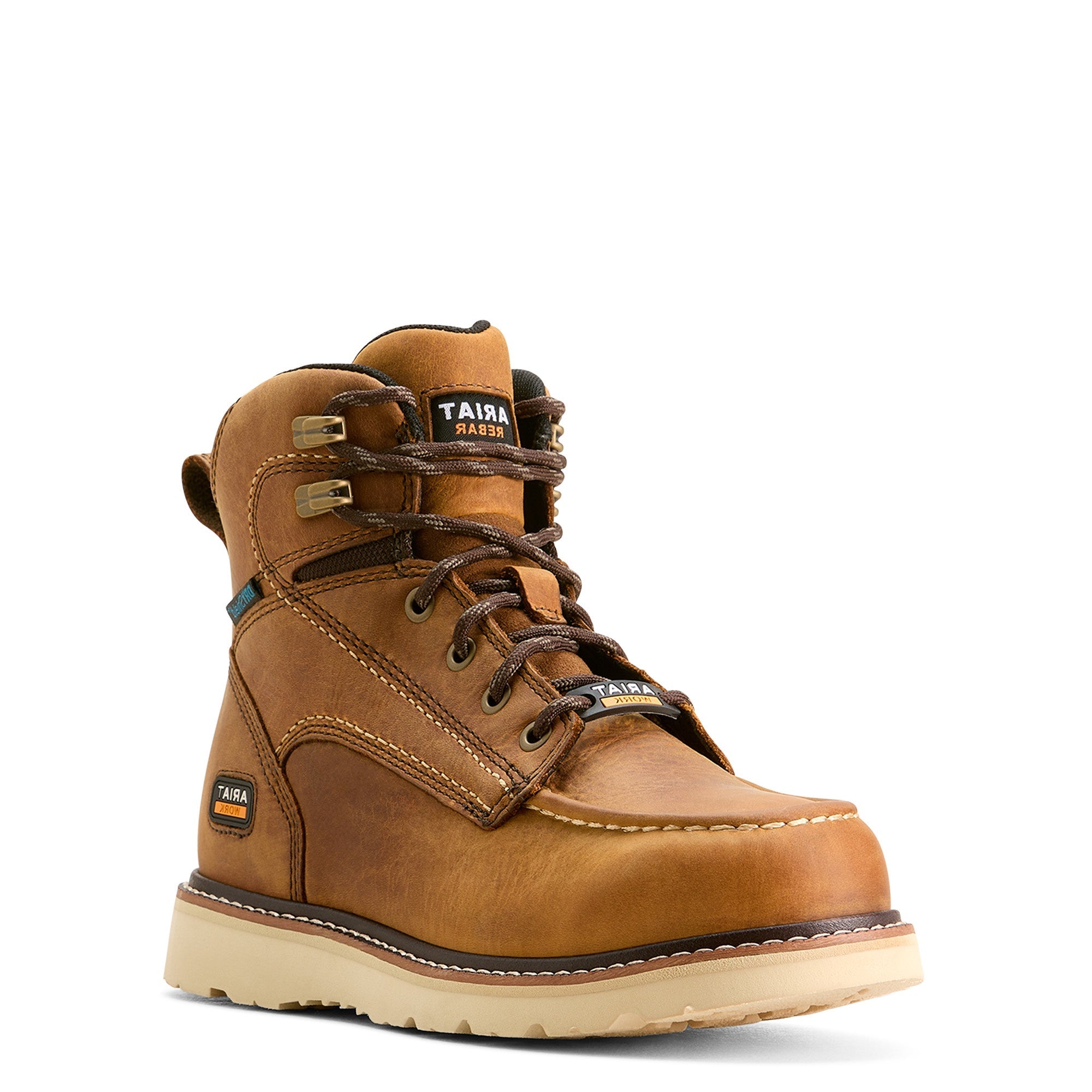 Ariat WMN Rebar Wedge Moc Toe Waterproof Work Shoe 10053718