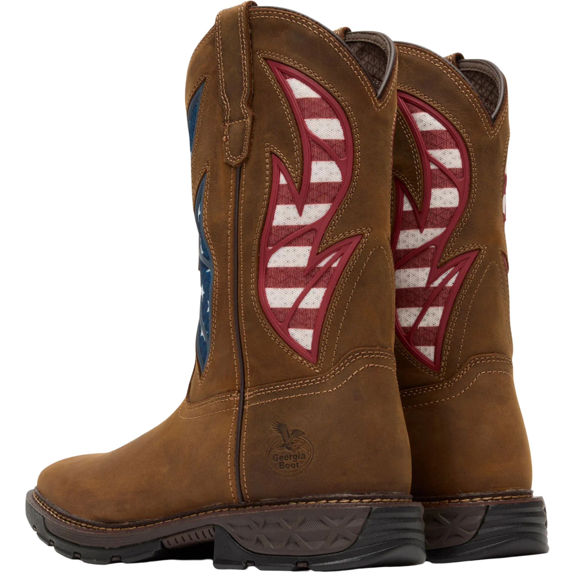 Georgia Boot MN Carbo-Tec FLX 11" Patriotic Pull-On Work Boot GB00721