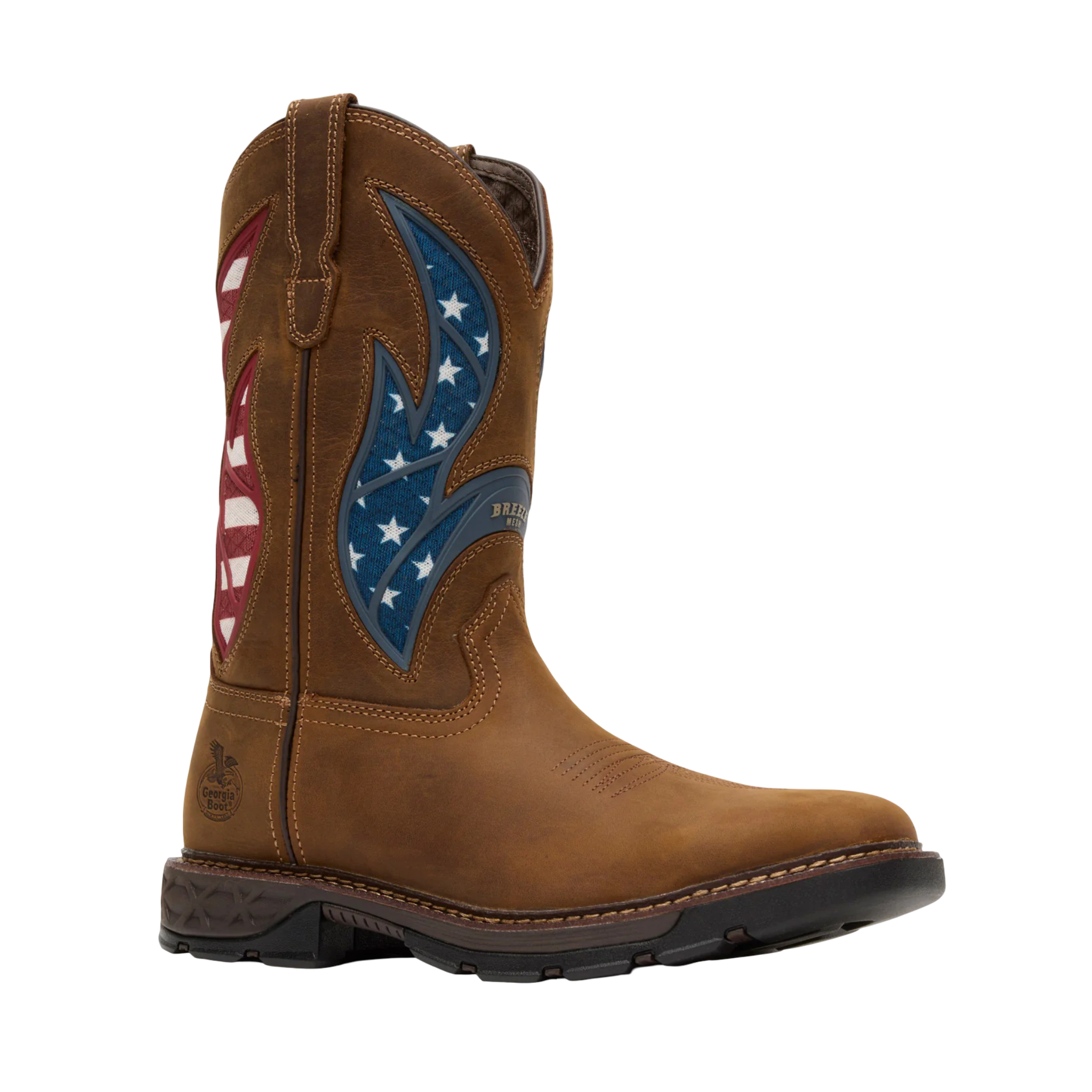 Georgia Boot MN Carbo-Tec FLX 11" Patriotic Pull-On Work Boot GB00721