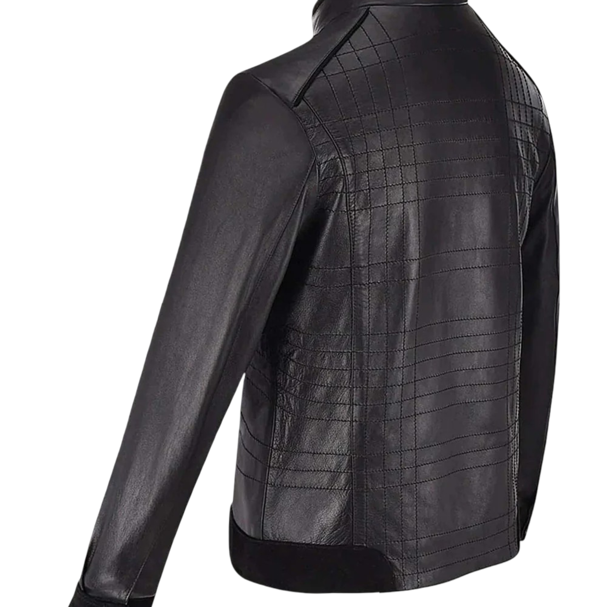 Cuadra Men Manaderin Neck Jacket H293BOA Black