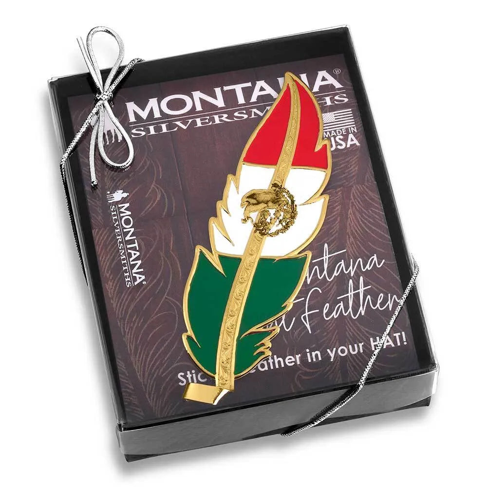 Montana Silversmiths Mexican Pride Hat Feather HF5458MXG