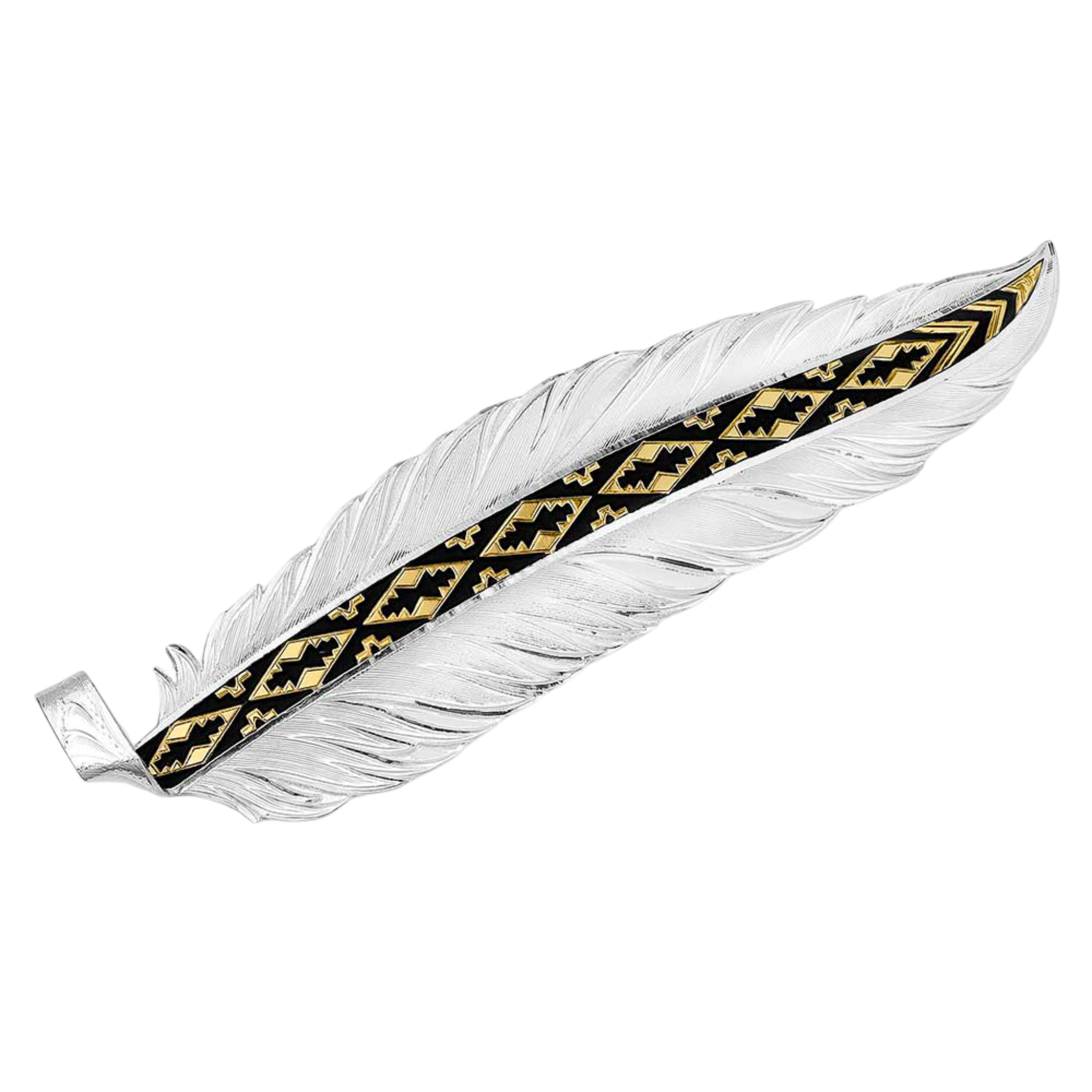 Montana Silversmiths Montana Silversmiths Trust and Honor Hat Feather Hf5761