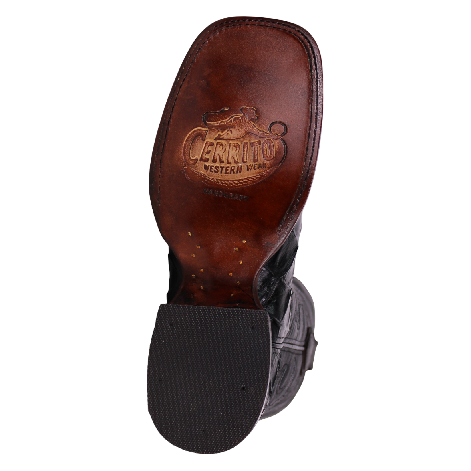 Cerrito MN Print Pirarucu Square Toe Boot ISB309C Black