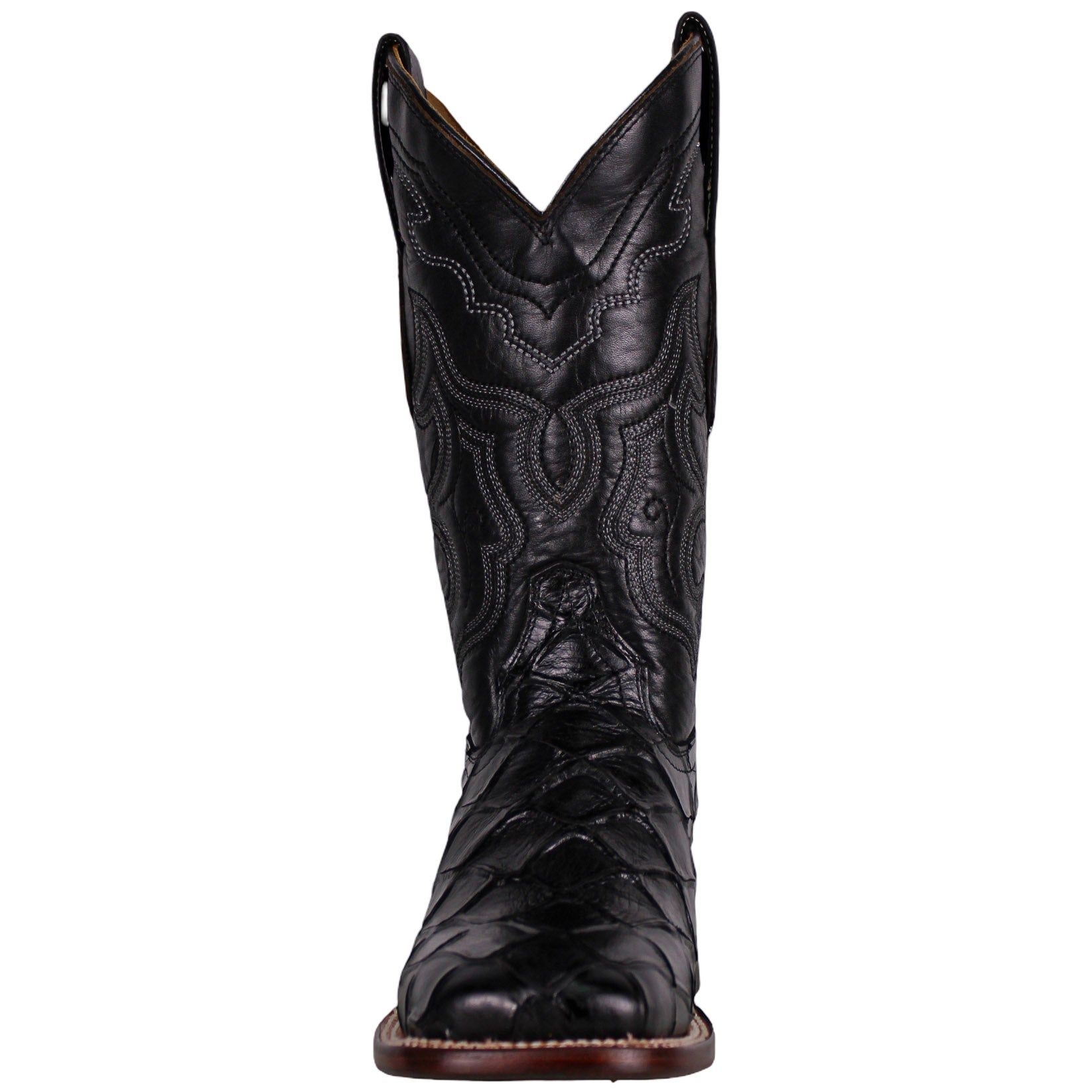 Cerrito MN Print Pirarucu Square Toe Boot ISB309C Black