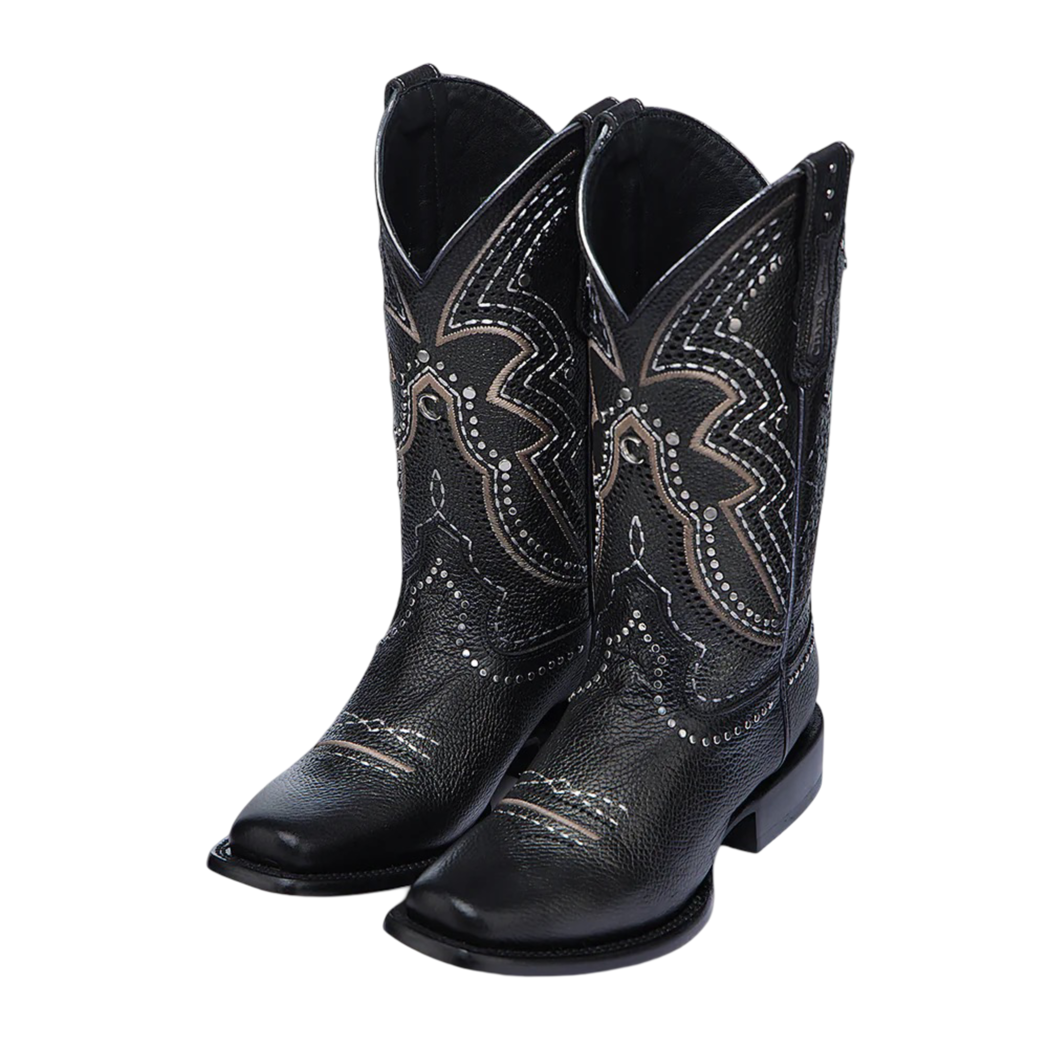 Cuadra WMN Western Rodeo Cowhide Boot 1F3XRS Black