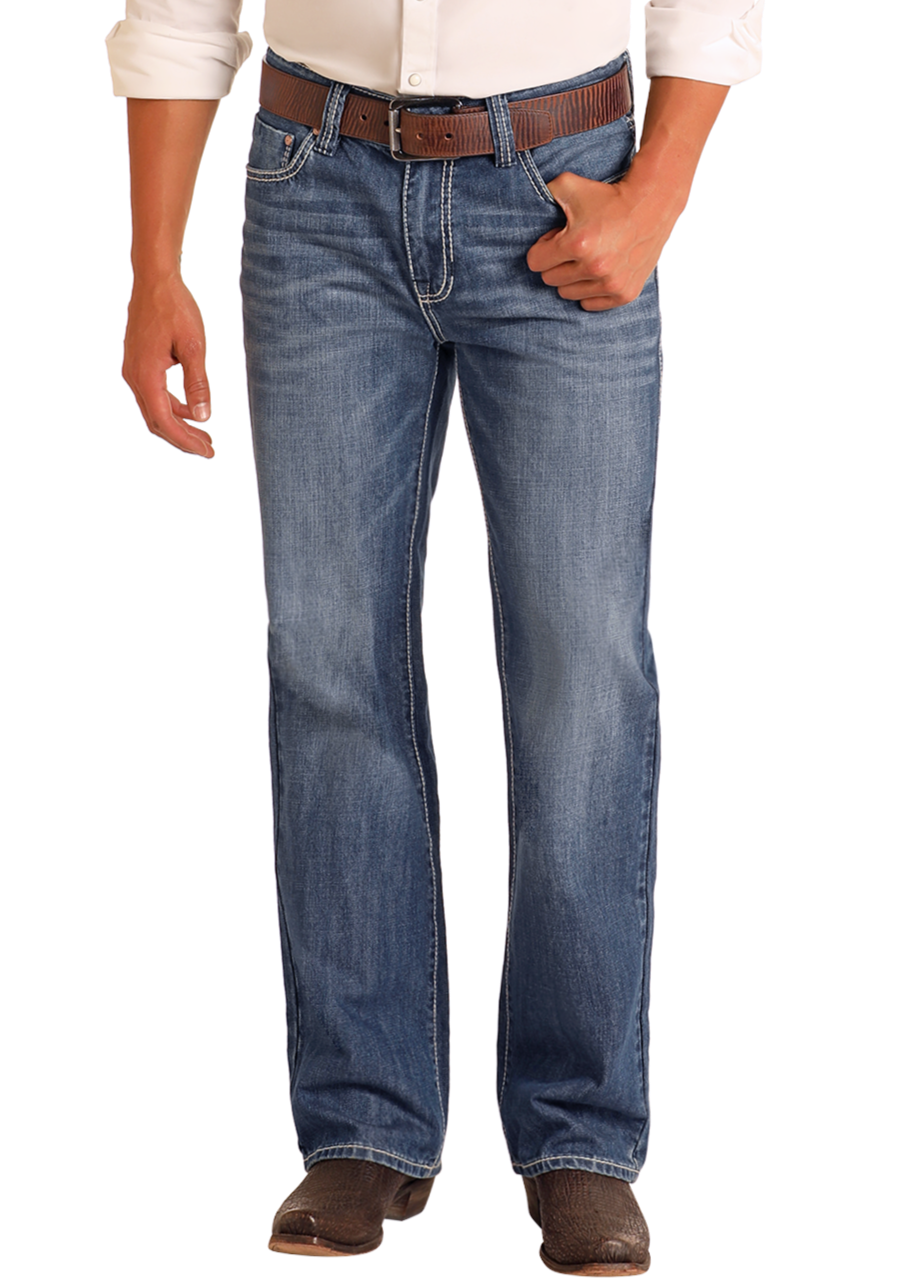 Rock & Roll Men Loose-fitting Double Barrel Straight Leg jeans M0S8553