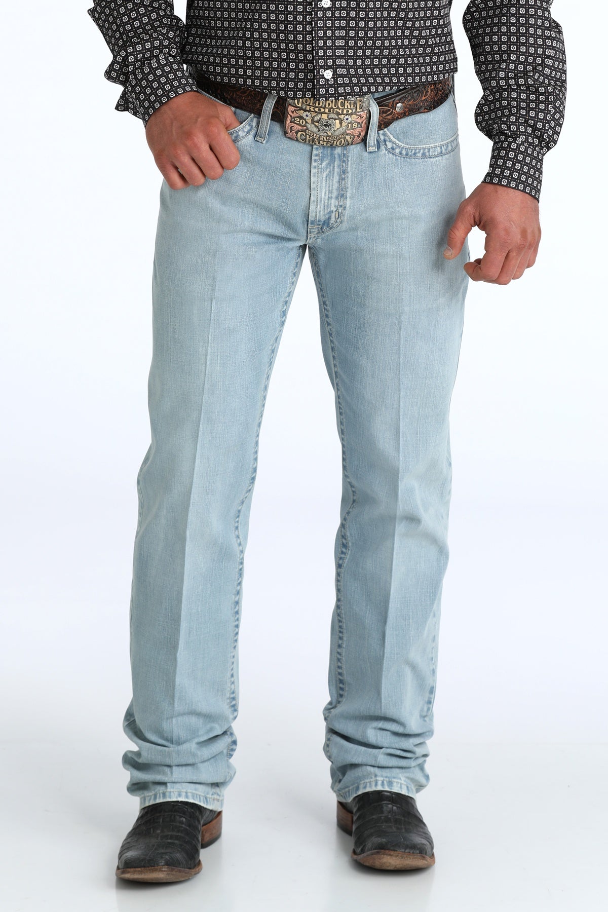 Cinch Men White Label Light Stone Denim Jean MB92834064