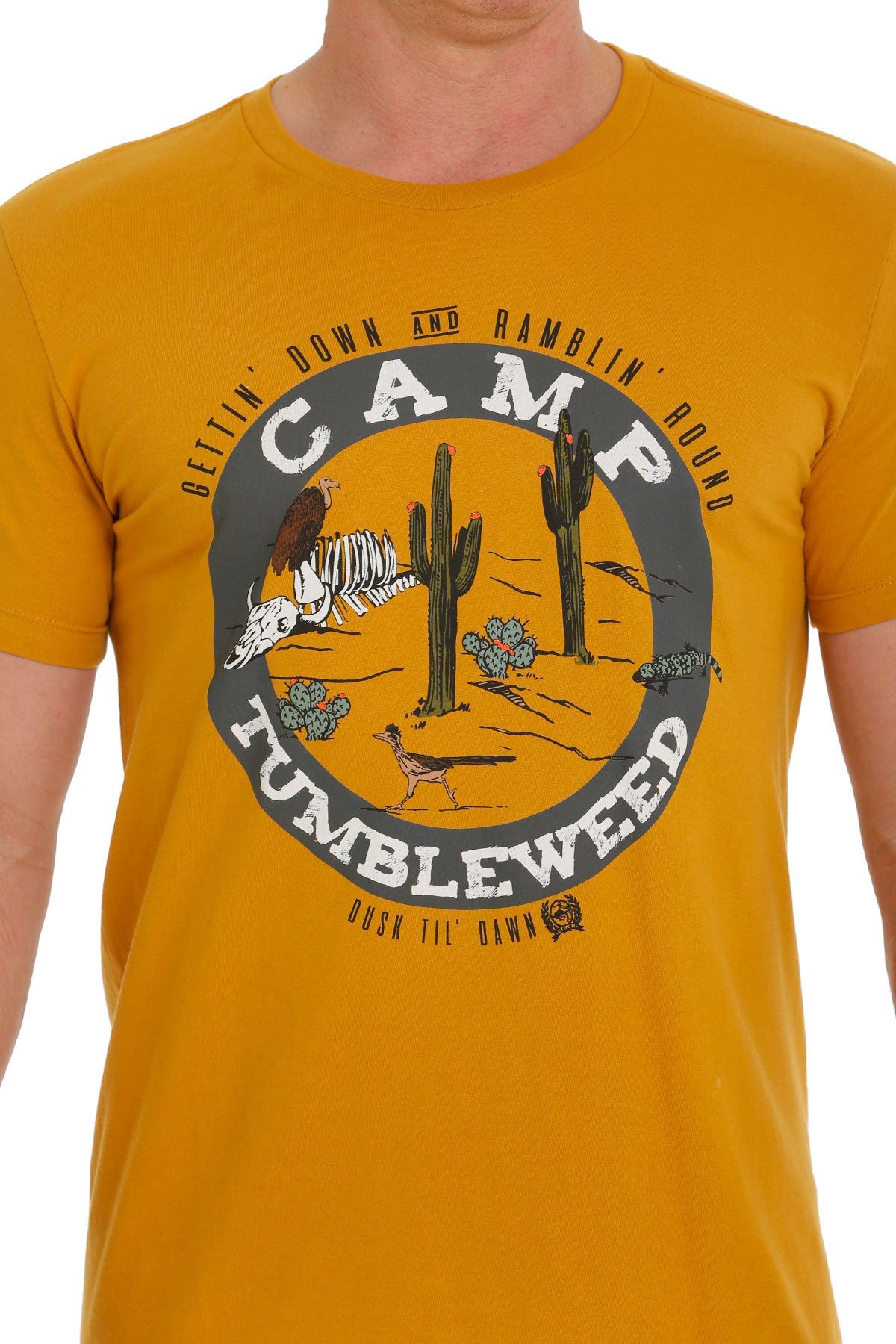 Cinch Men Camp Tumbleweed Gold T-Shirt MTT1690565