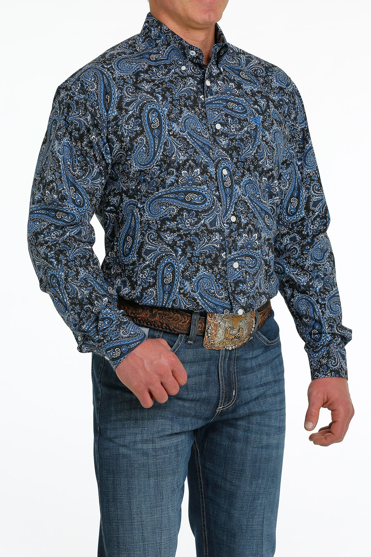 Cinch MN Navy/Blue/Cream MTW1105517 Shirt