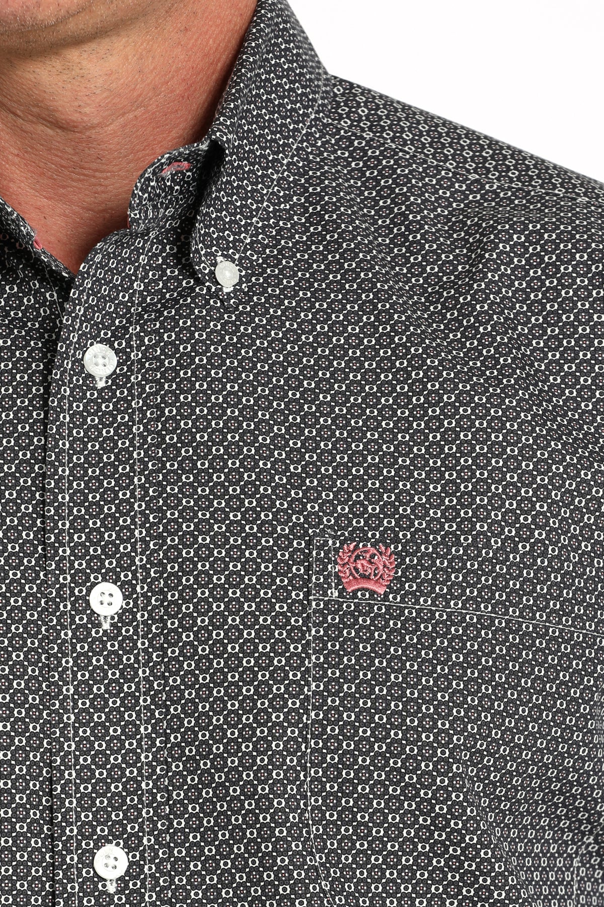 Cinch MN SS Geometric Print Button-Down Western Shirt MTW1111482