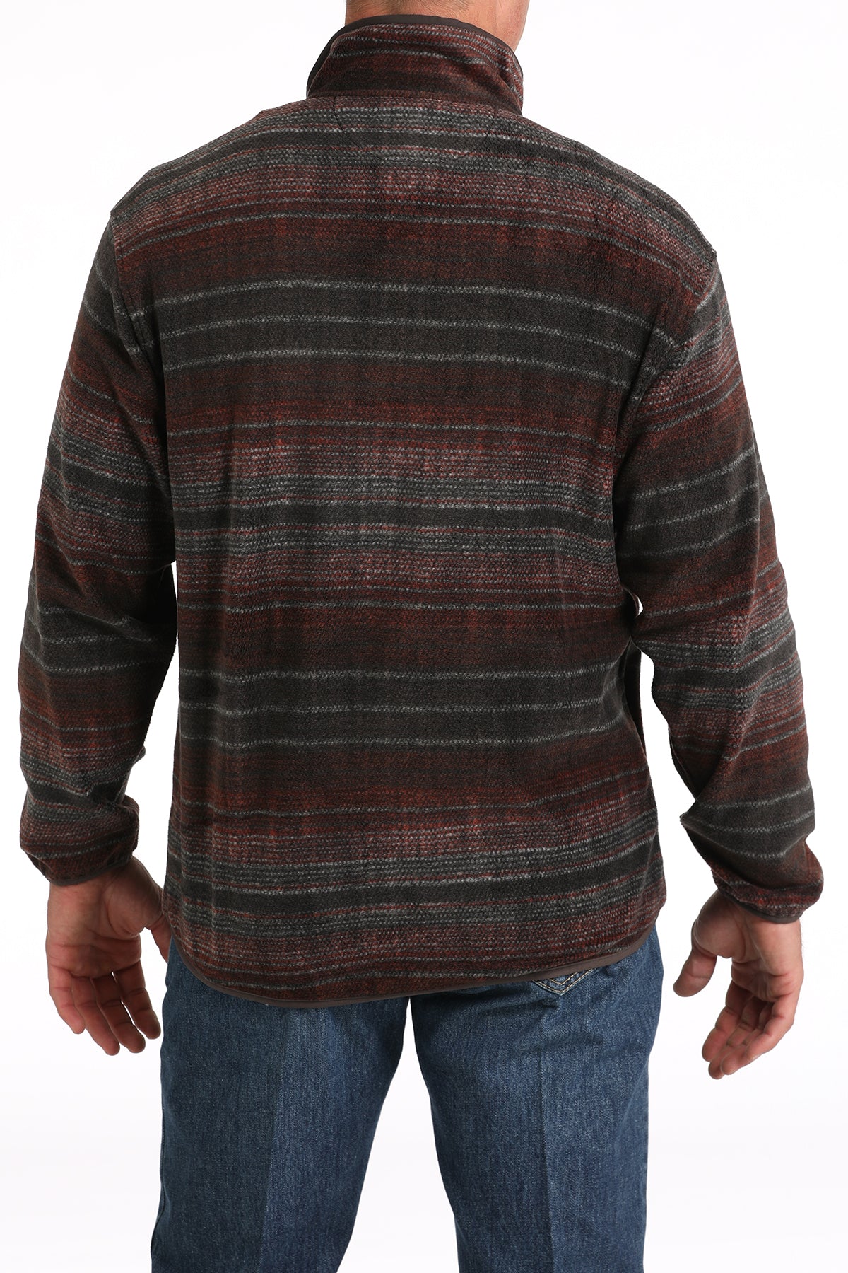 Cinch Men Brown Polar Fleece Pullover MWK1514023