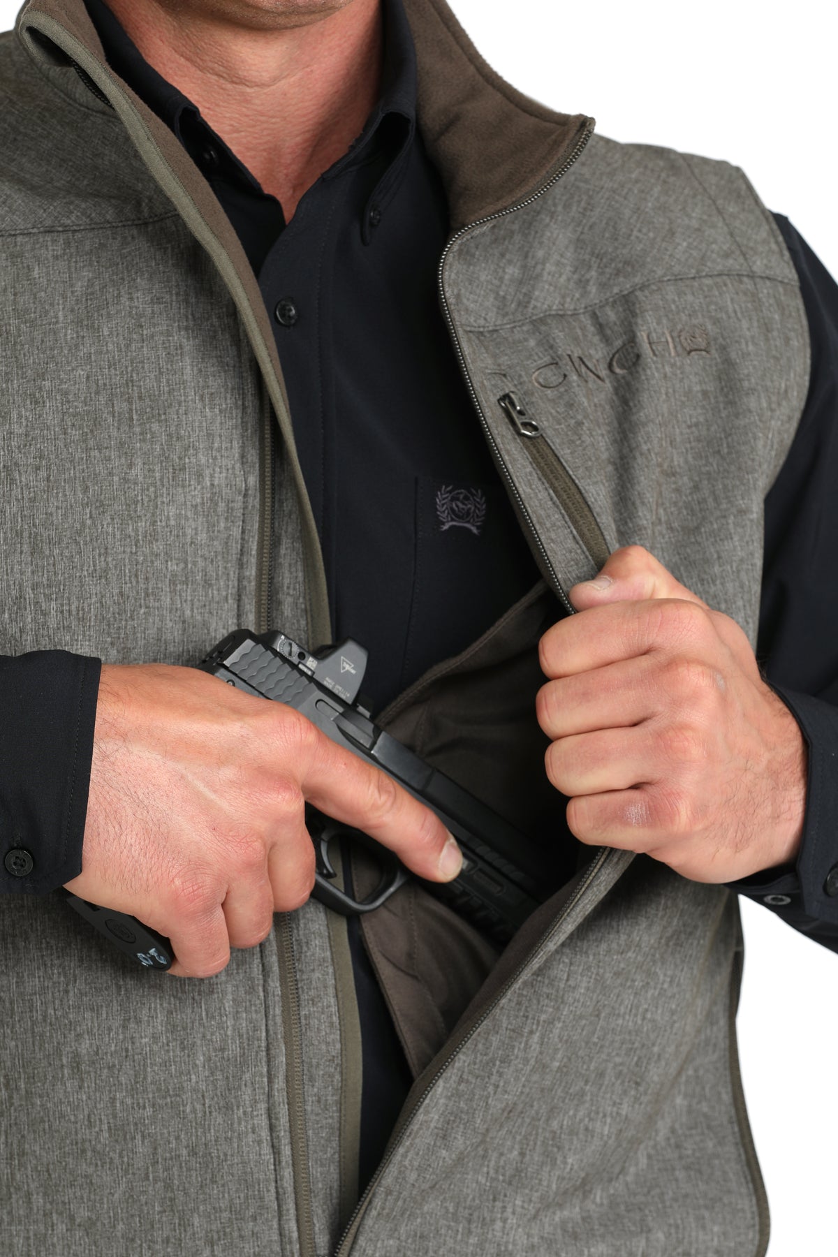 Cinch Men Concealed Carry Bonded Vest MWV1541011