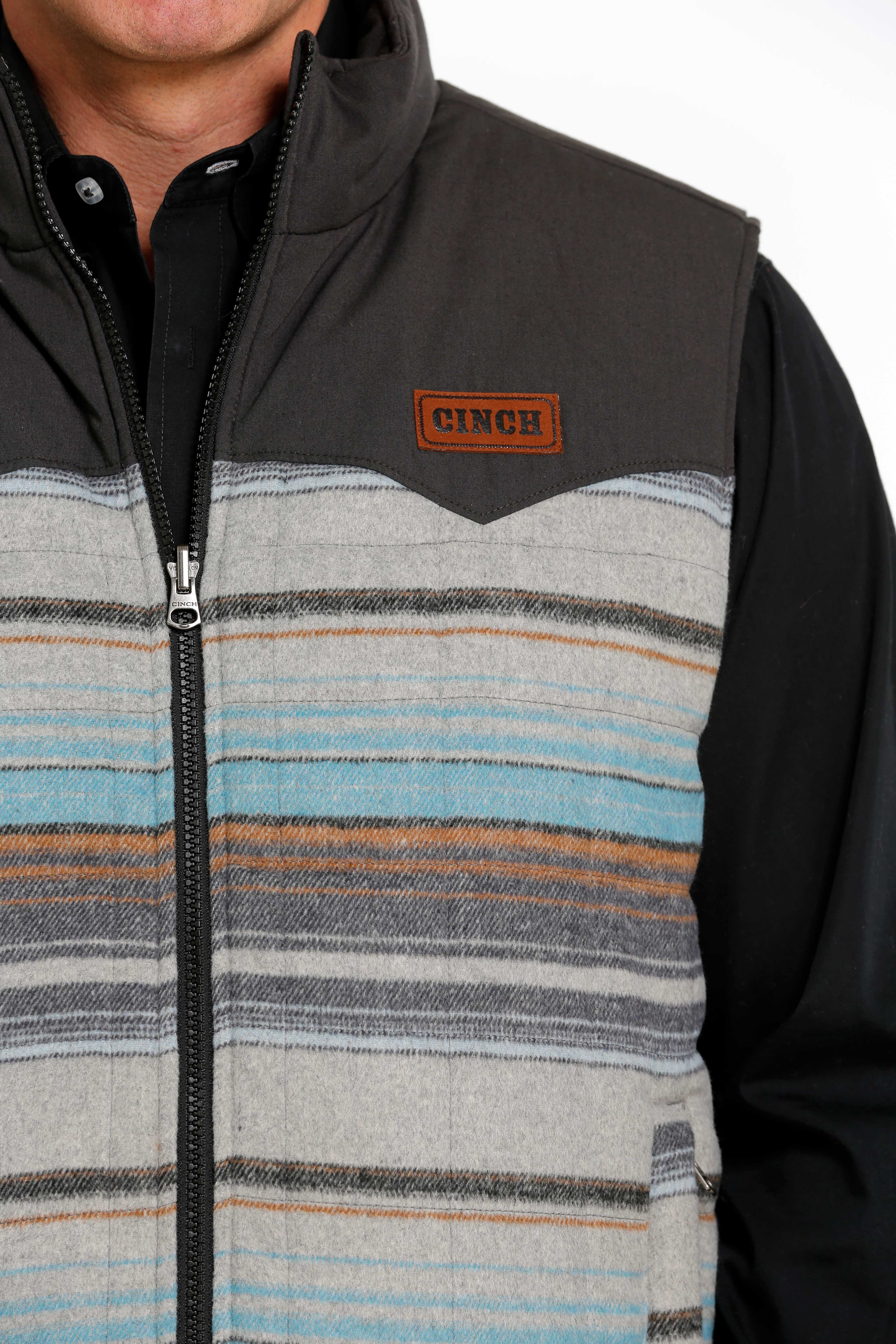 Cinch Men Brown Quilted Reversible Vest MWV1576001