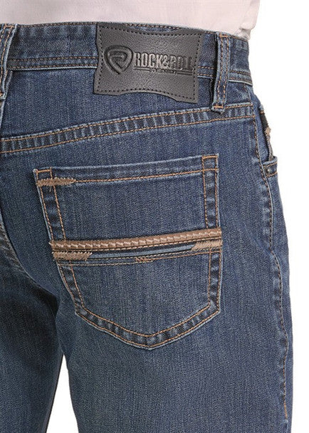 Rock & Roll MN Pleather Revolver Slim | Straight Fit Jean BM1RD09810