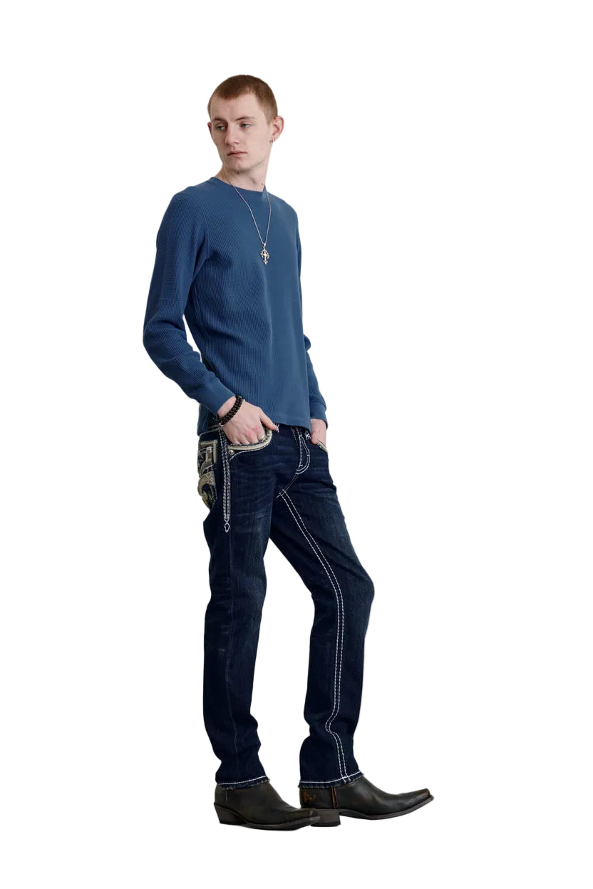 Rock Revival Men Straight Leg Jeans RP3500J209R