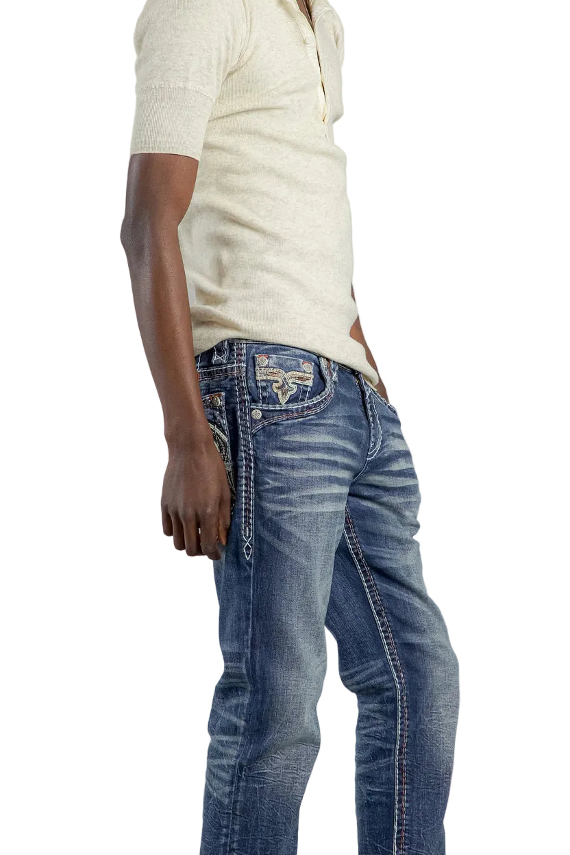 Rock Revival Men Miguel Straight Jeans RP5704J202R