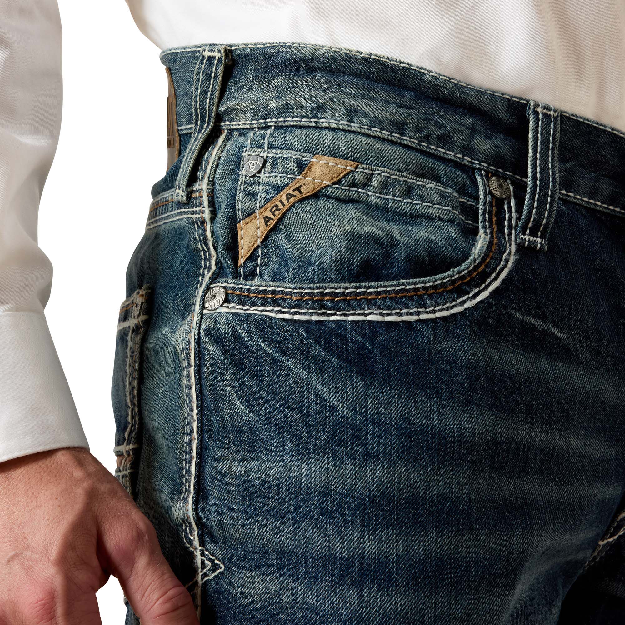 Ariat Men M4 Coltrane Durango Low Rise Medium Wash 10017511 Jeans