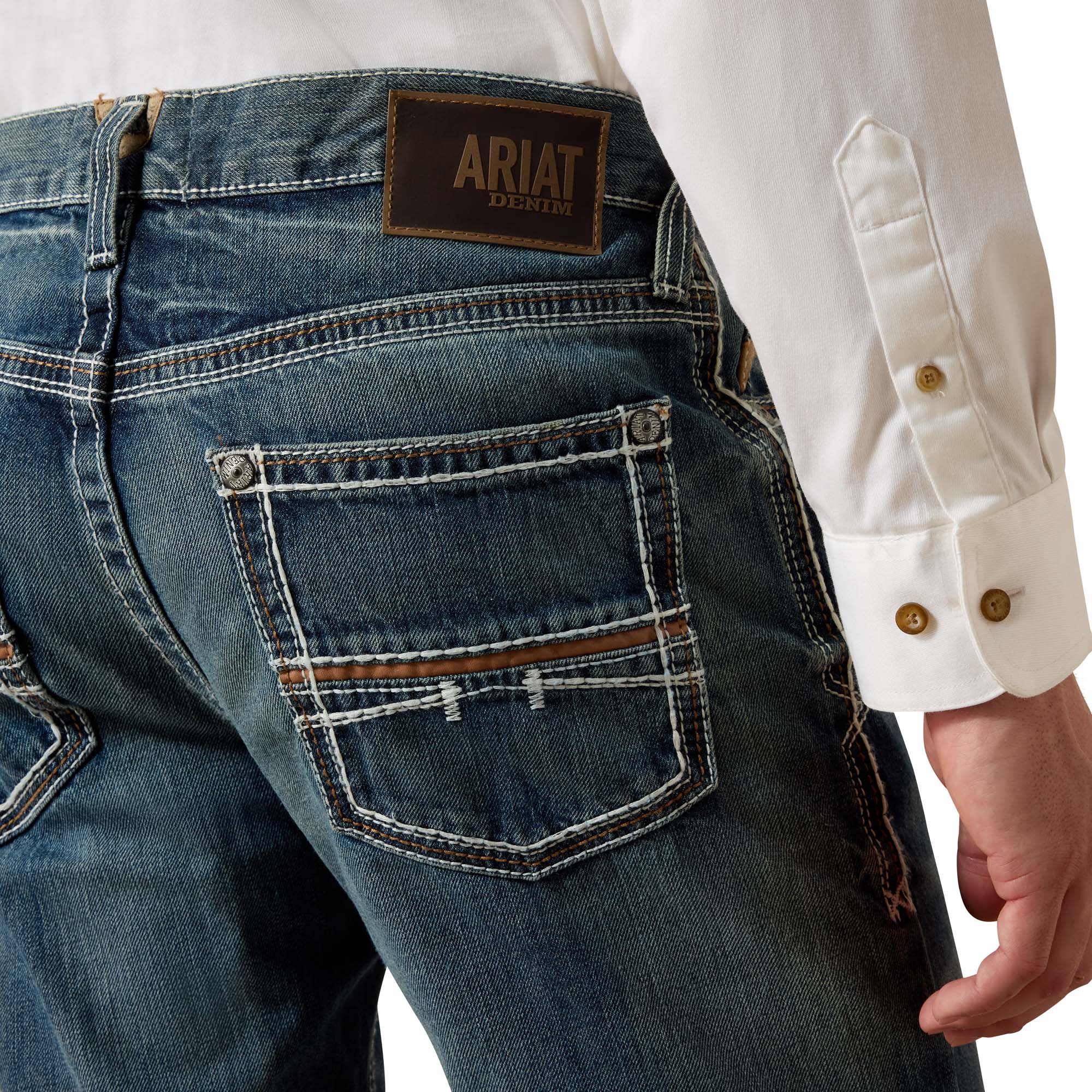 Ariat Men M4 Coltrane Durango Low Rise Medium Wash 10017511 Jeans