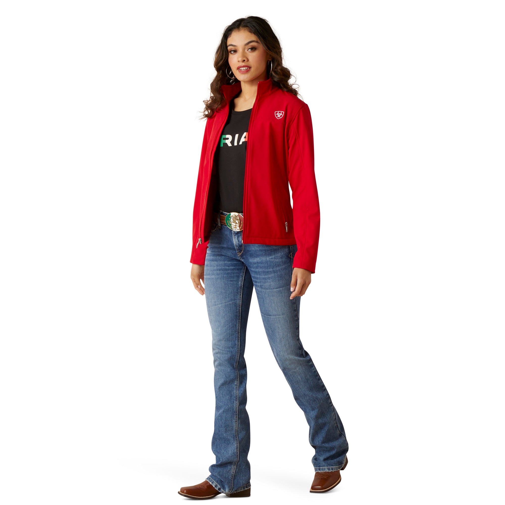 Ariat Women Red Mexico Softshell 10033526 Jacket