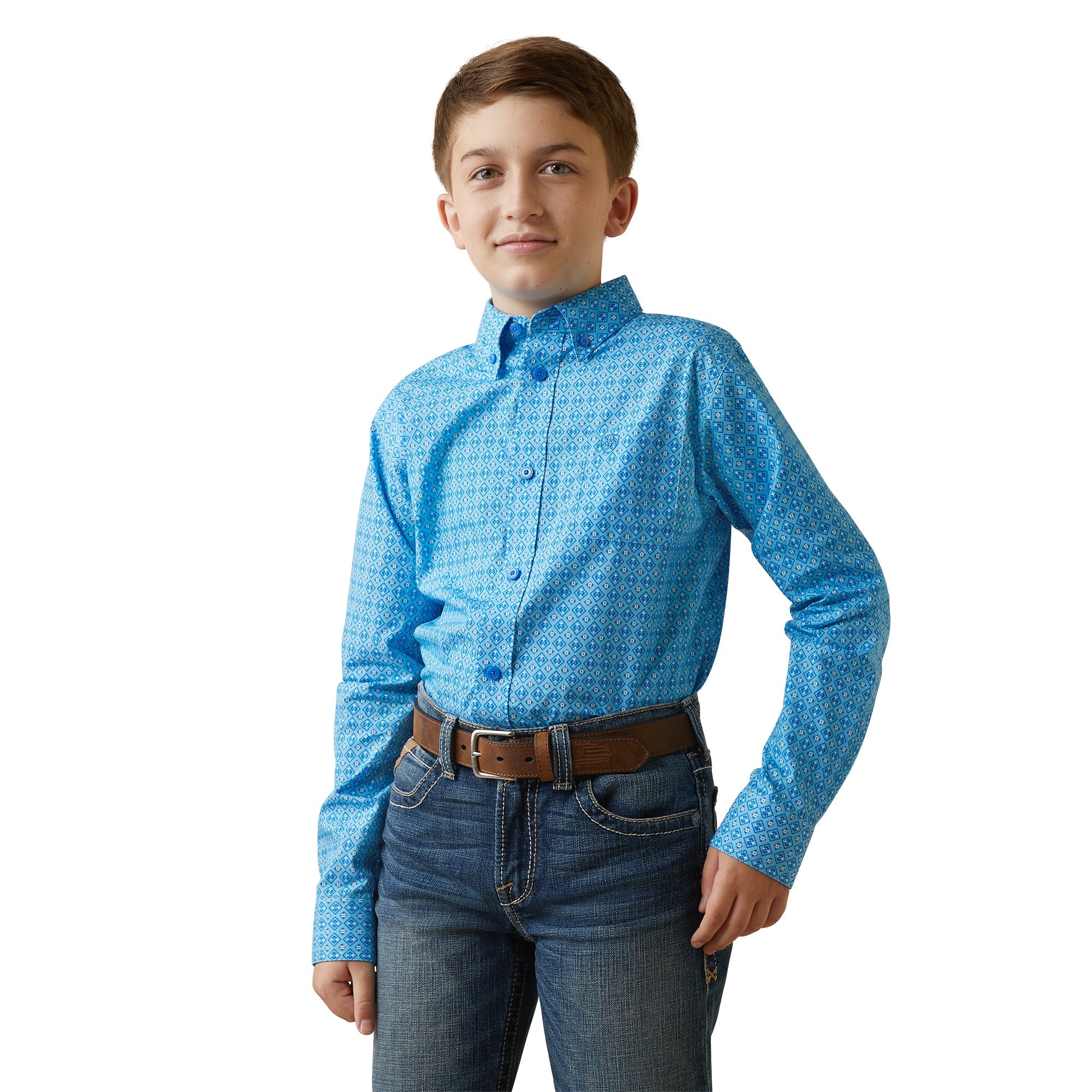 Ariat KID Blue Grotto shirt 10043714