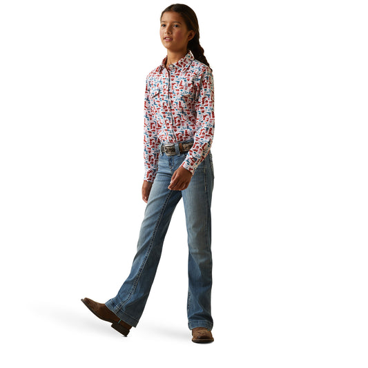 Ariat Kids' Blazin' Boots Shirt
