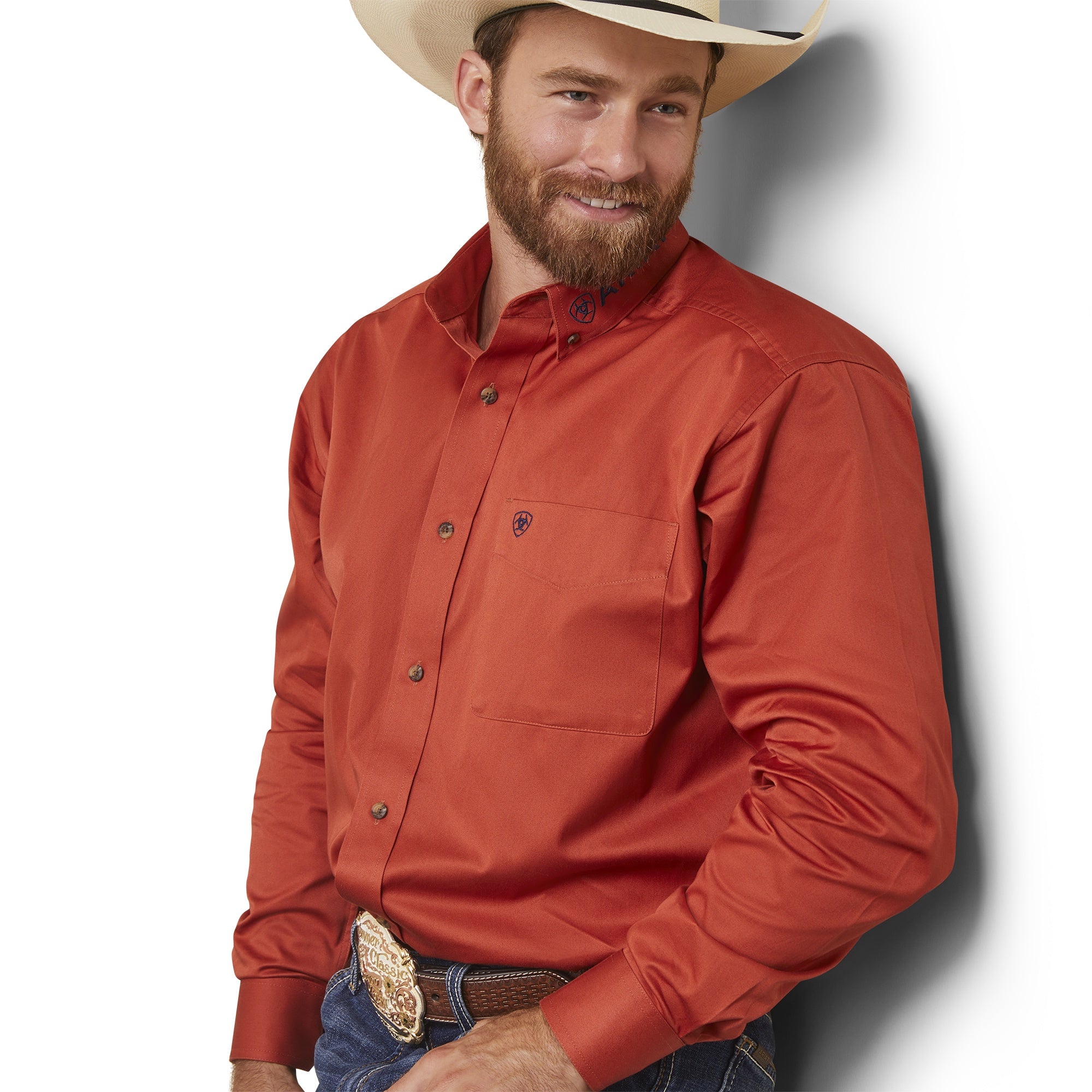 Ariat MN Orange 10043522 Shirt