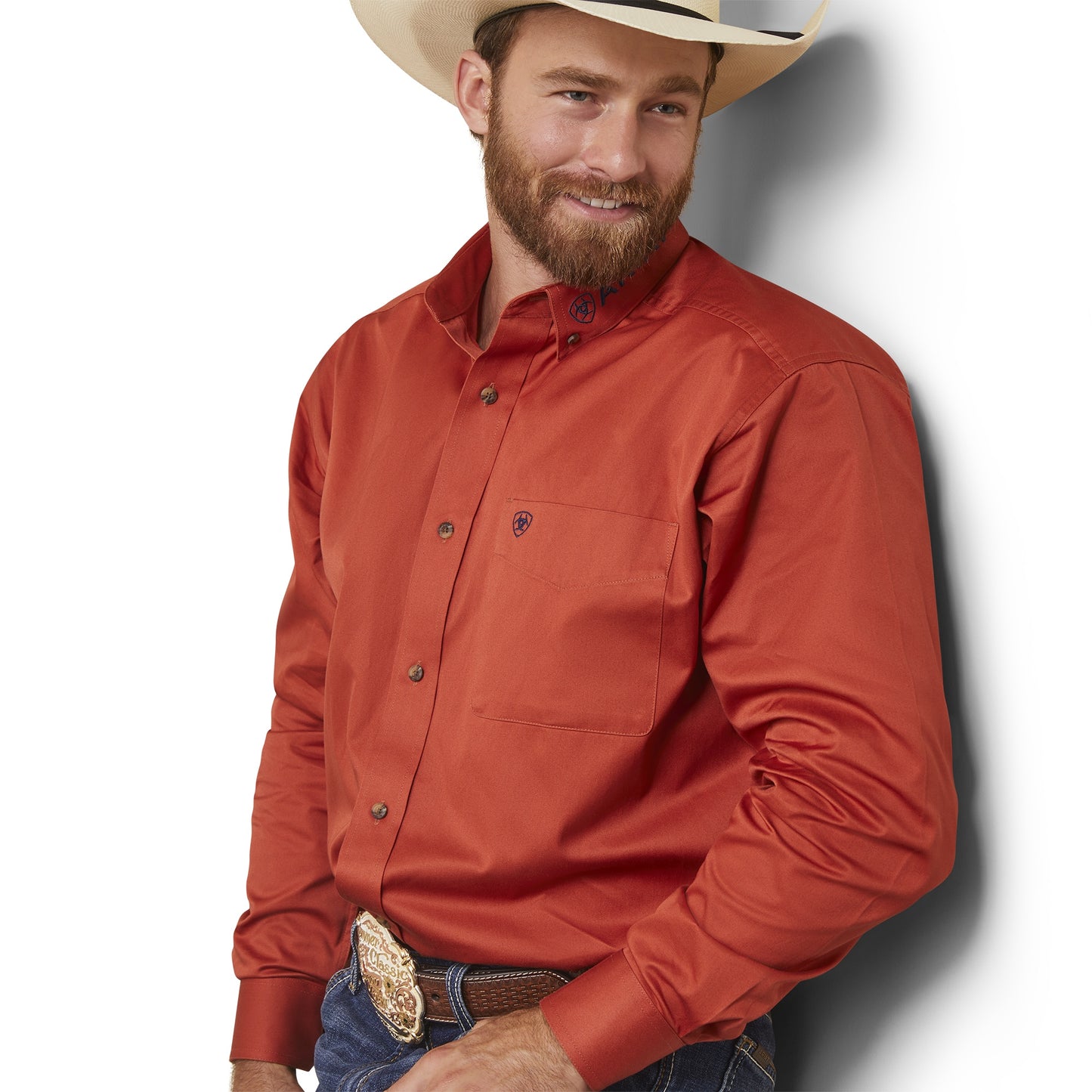 Ariat MN Orange Shirt 10043522