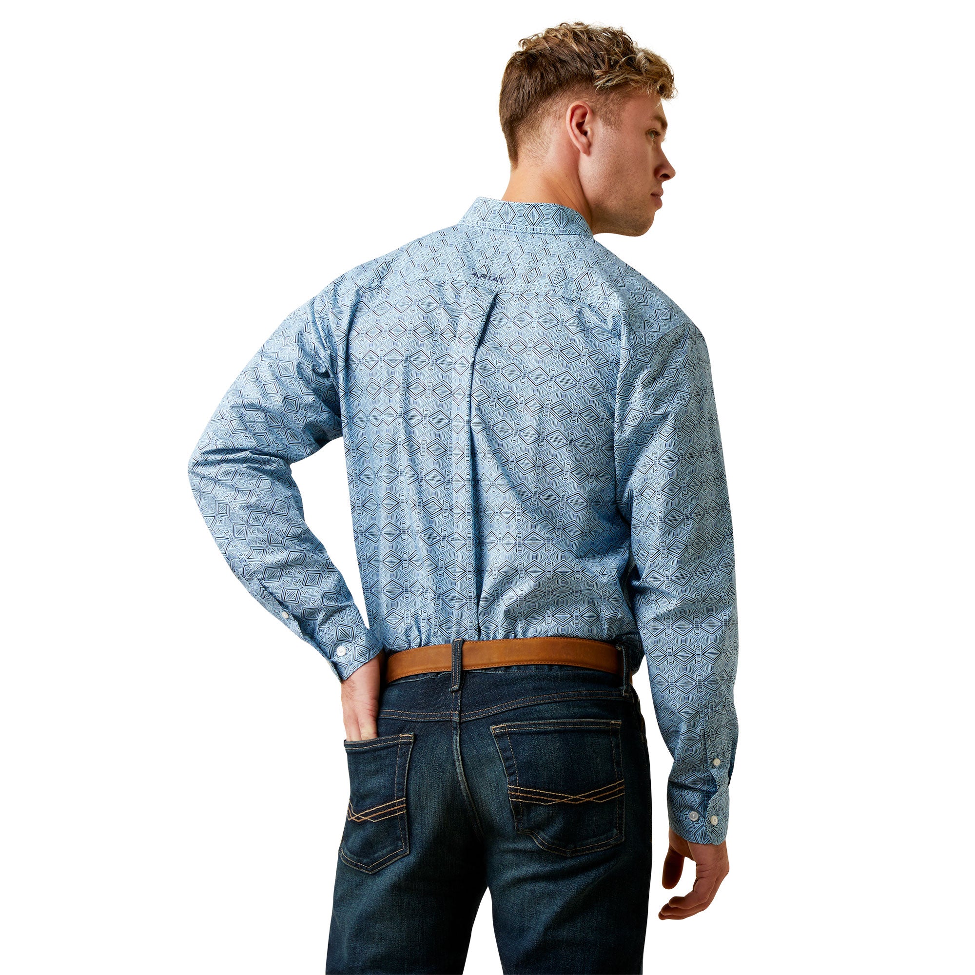 Ariat MN White/Black Shirt 10043636