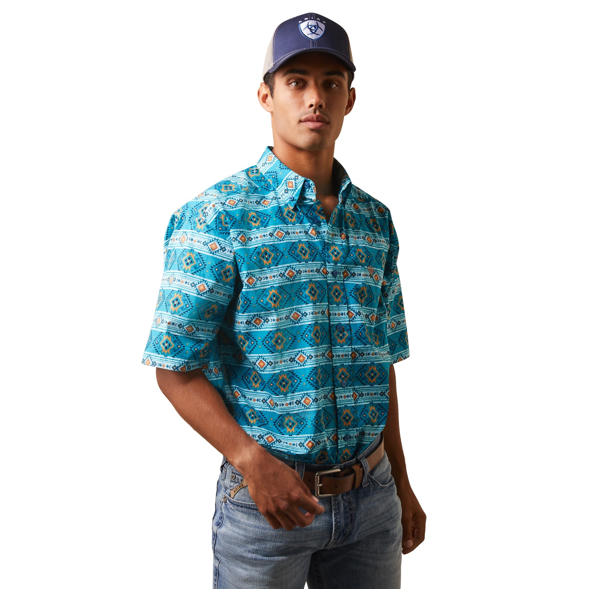 Ariat MN Enamel Blue Shirt 10043638