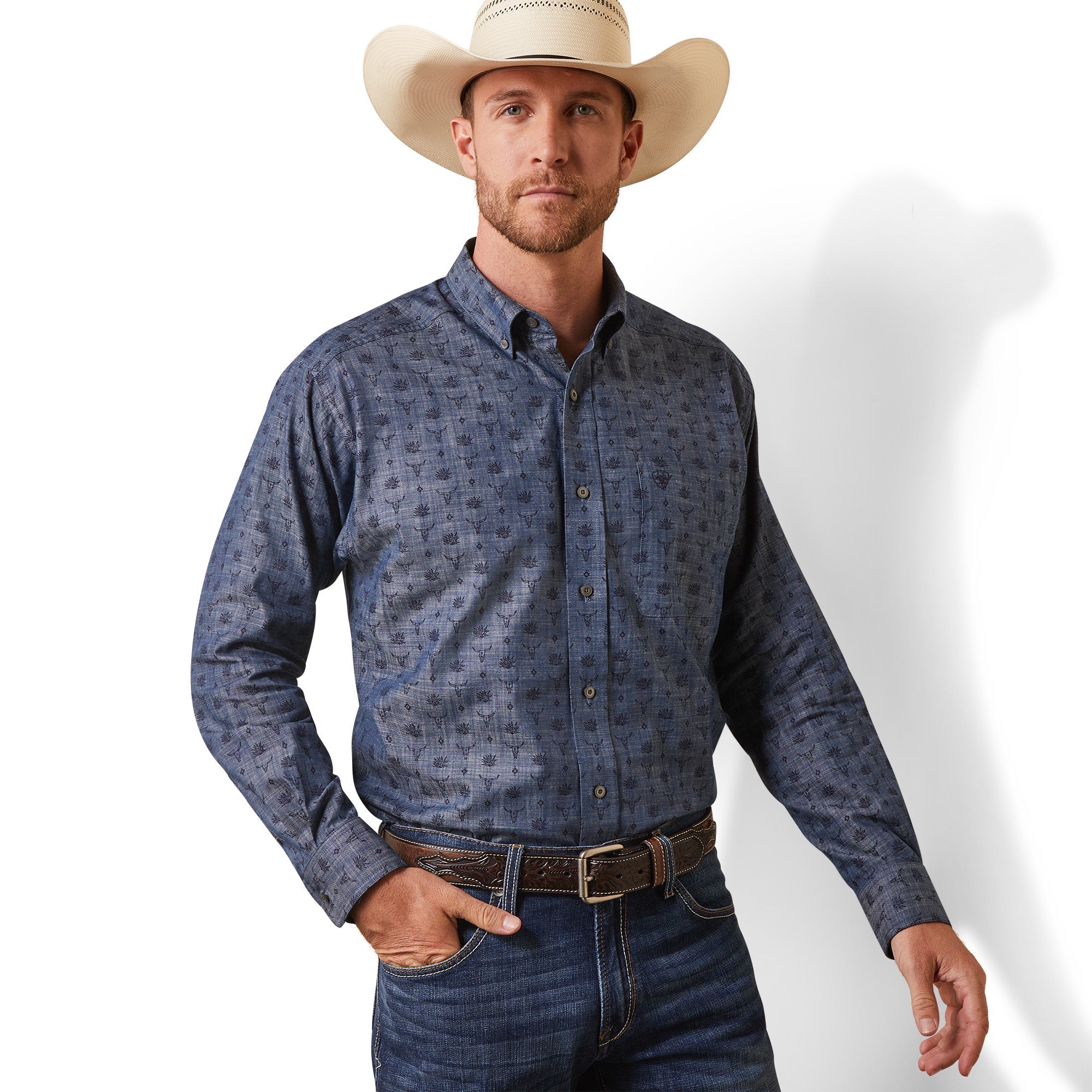 Ariat MN Chambray Blue Shirt 10043918